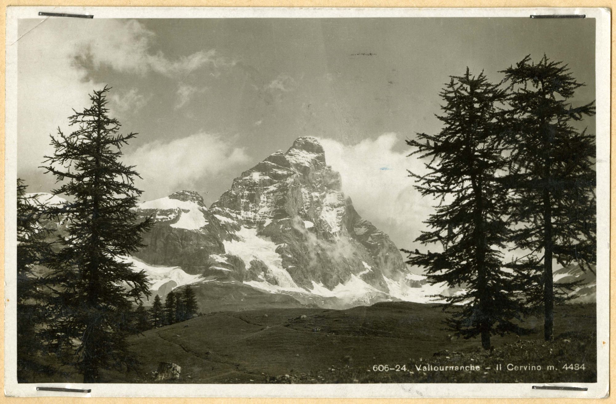 Valtournenche - Monte Cervino (positivo) di Anonimo aostano (prima metà XX)