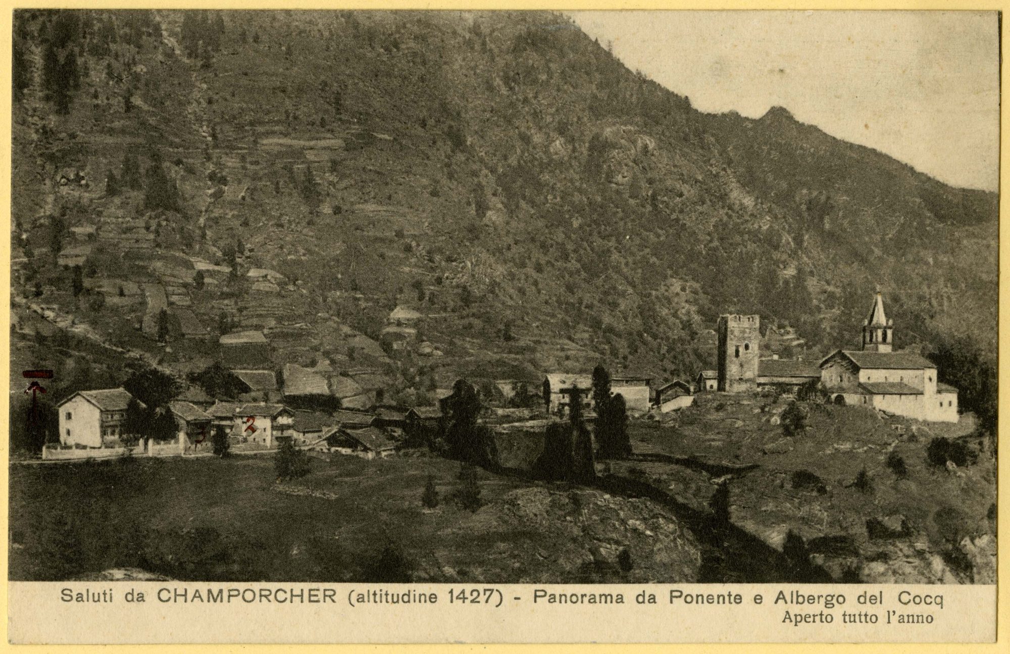 Valle d'Aosta - Architettura militare - Fortificazioni - Torri (positivo) di Anonimo aostano (primo quarto XX)