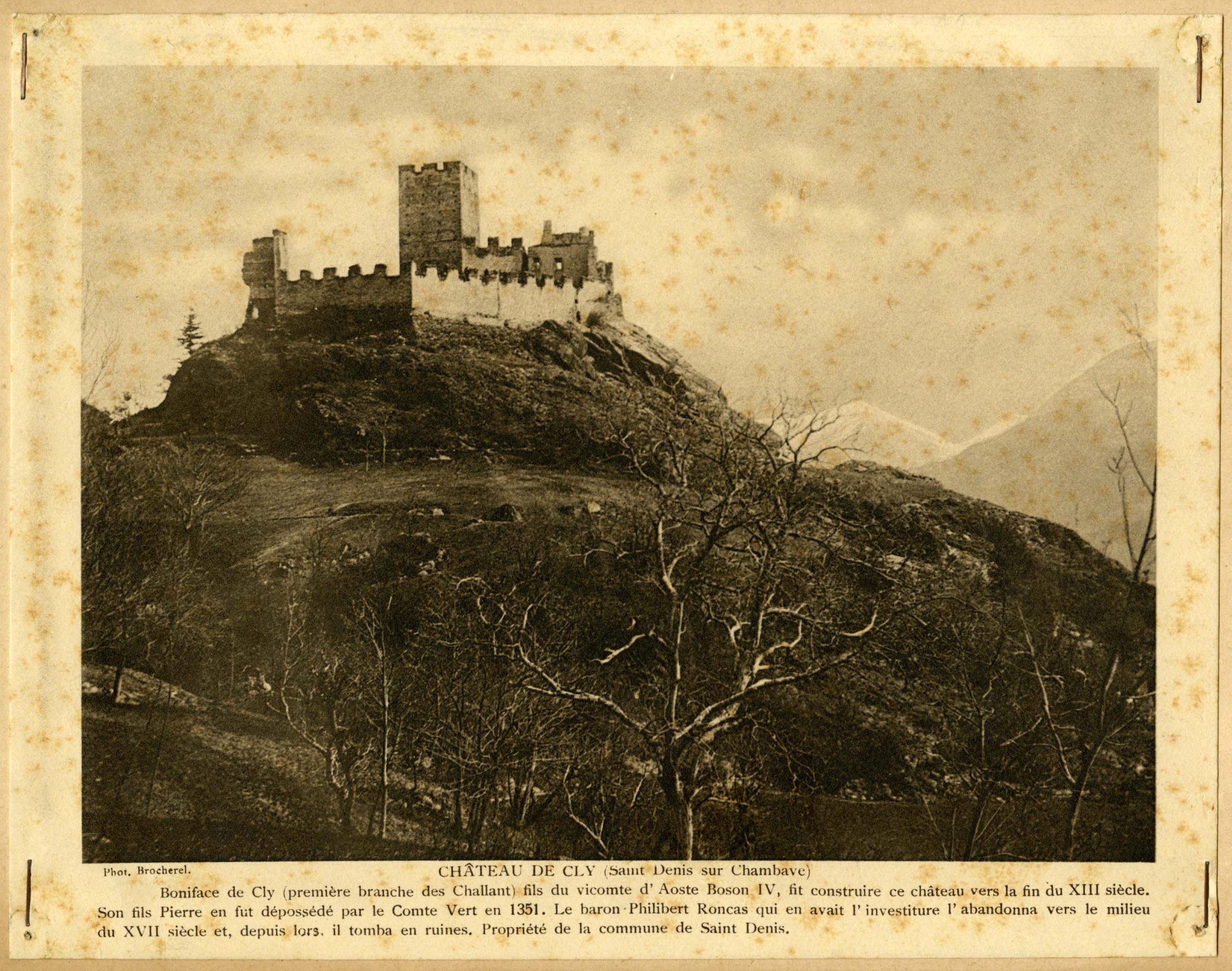Saint-Denis - Castello di Cly (positivo) di Brocherel, Jules (inizio XX)