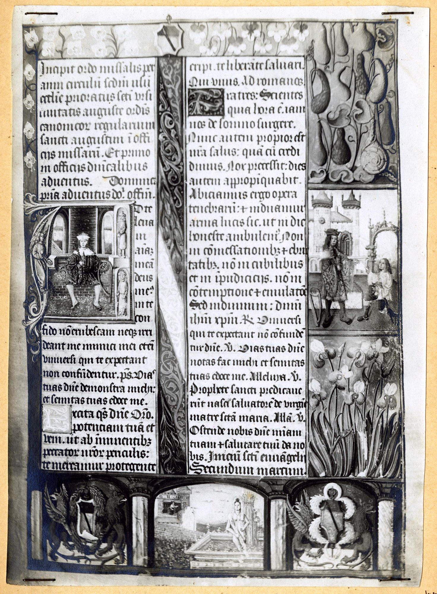 Valle d'Aosta - Opere d'arte - Libri antichi - Miniatura - Messale di Giorgio di Challant (positivo) di Anonimo aostano (secondo quarto XX)