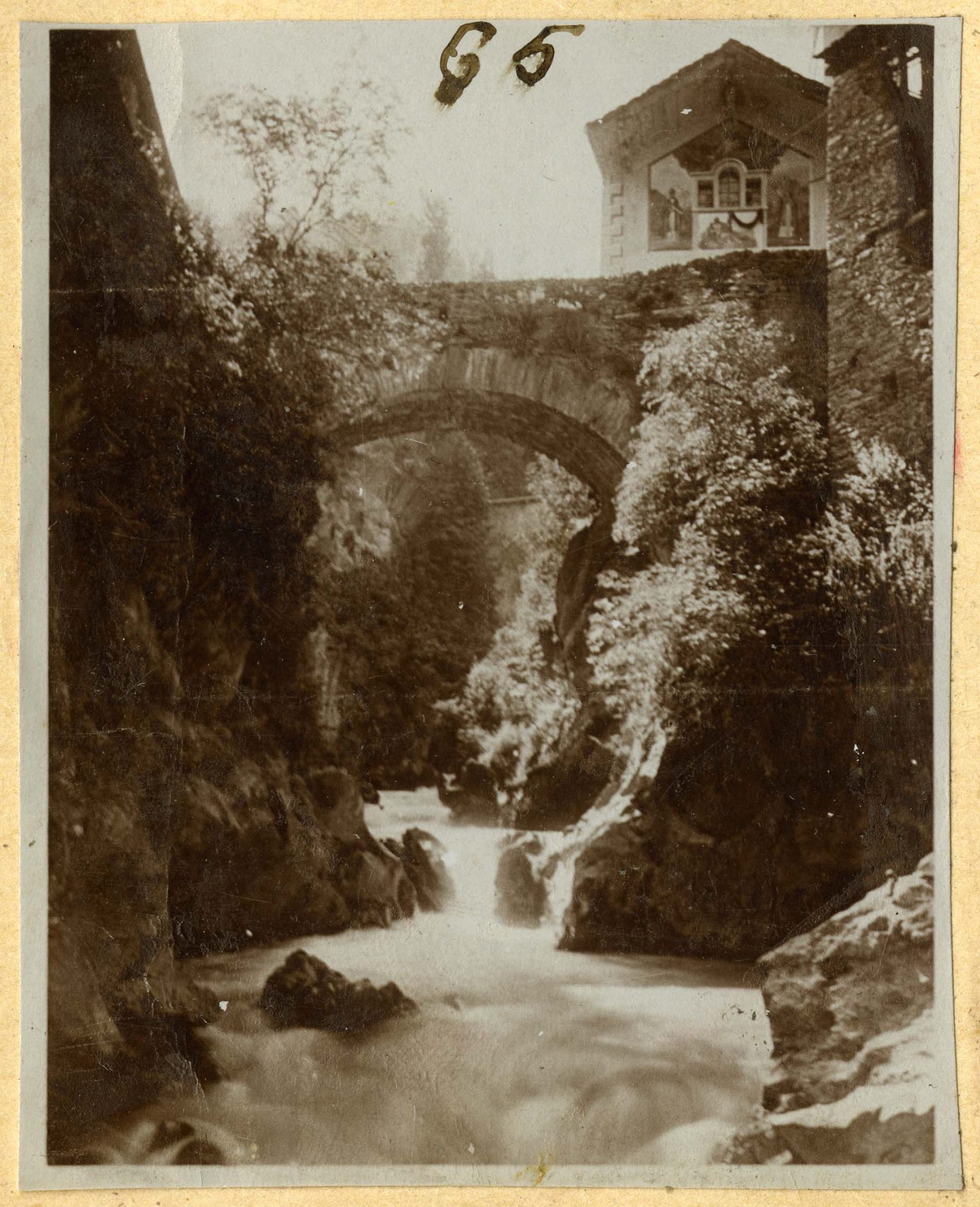 Leverogne <Arvier> - Ponte romano (positivo) di Balbo Bertone di Sambuy, Edoardo (fine XIX)