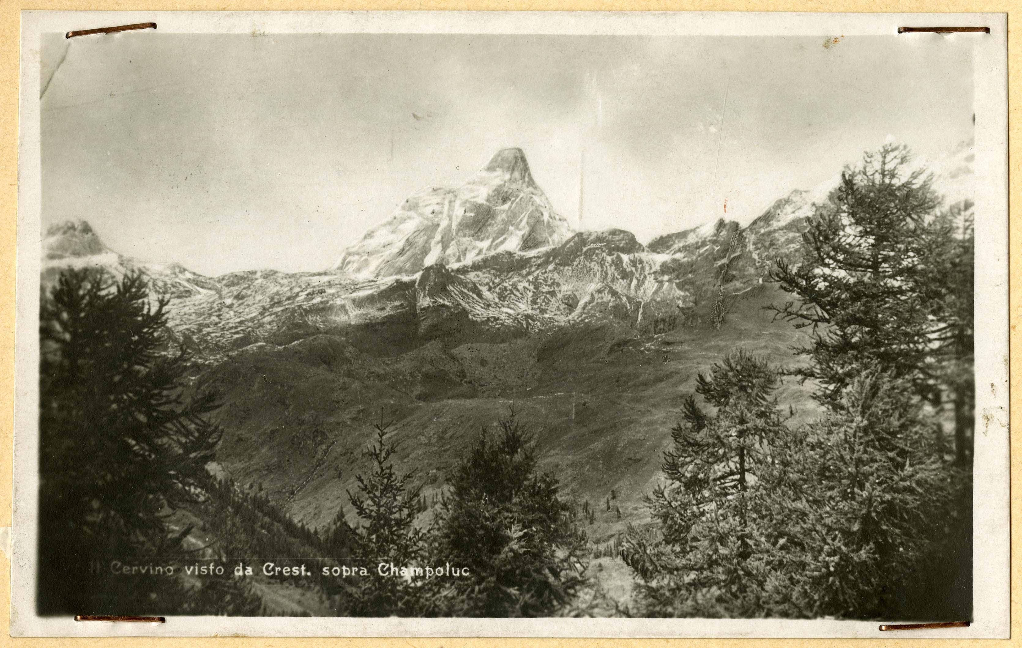 Valle d'Aosta - Vedute - Montagne (positivo) di Anonimo aostano (primo quarto XX)