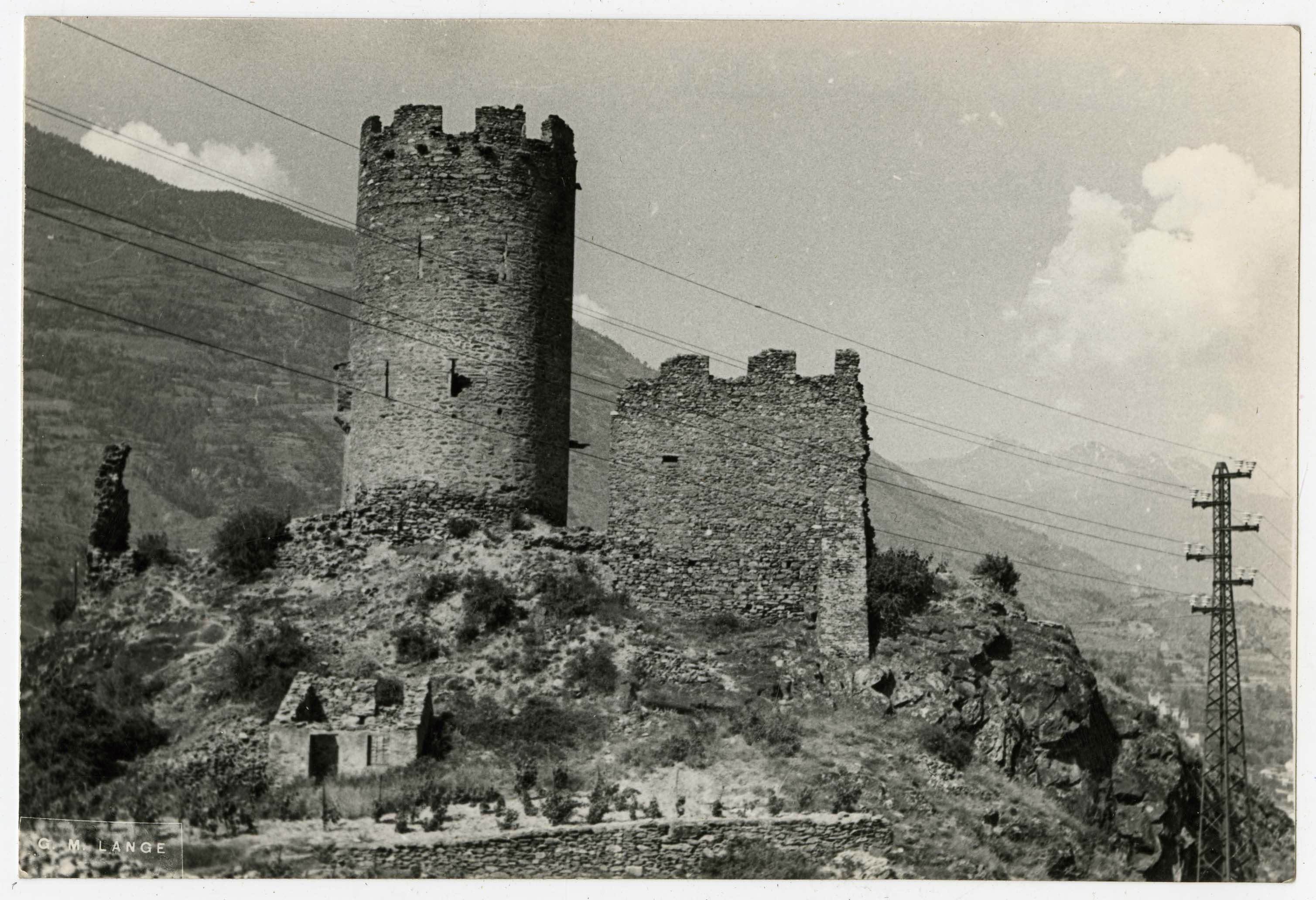 Villeneuve - Castello di Châtel-Argent (positivo) di Lange, Guglielmo (terzo quarto XX)