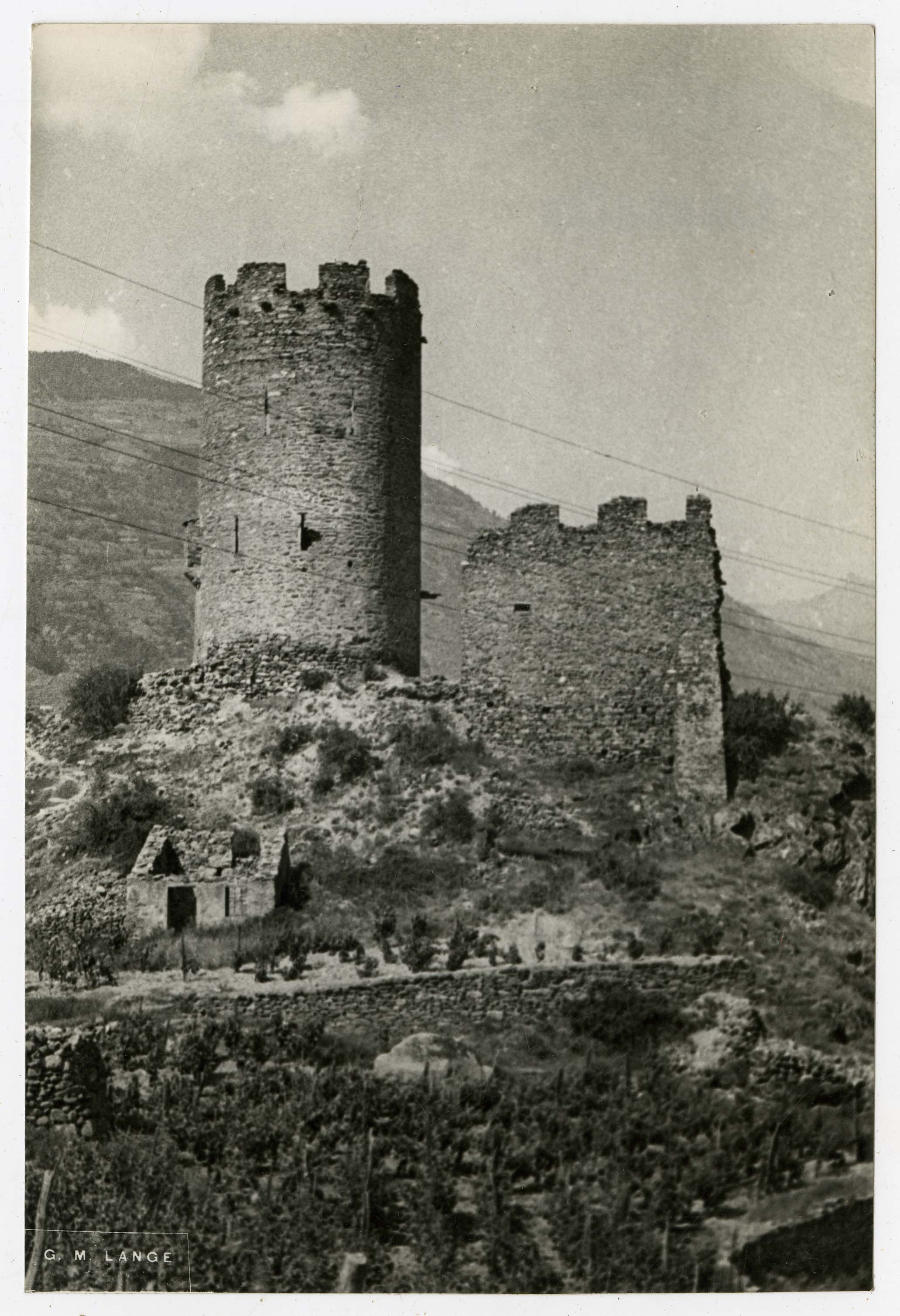 Villeneuve - Castello di Châtel-Argent (positivo) di Lange, Guglielmo (terzo quarto XX)