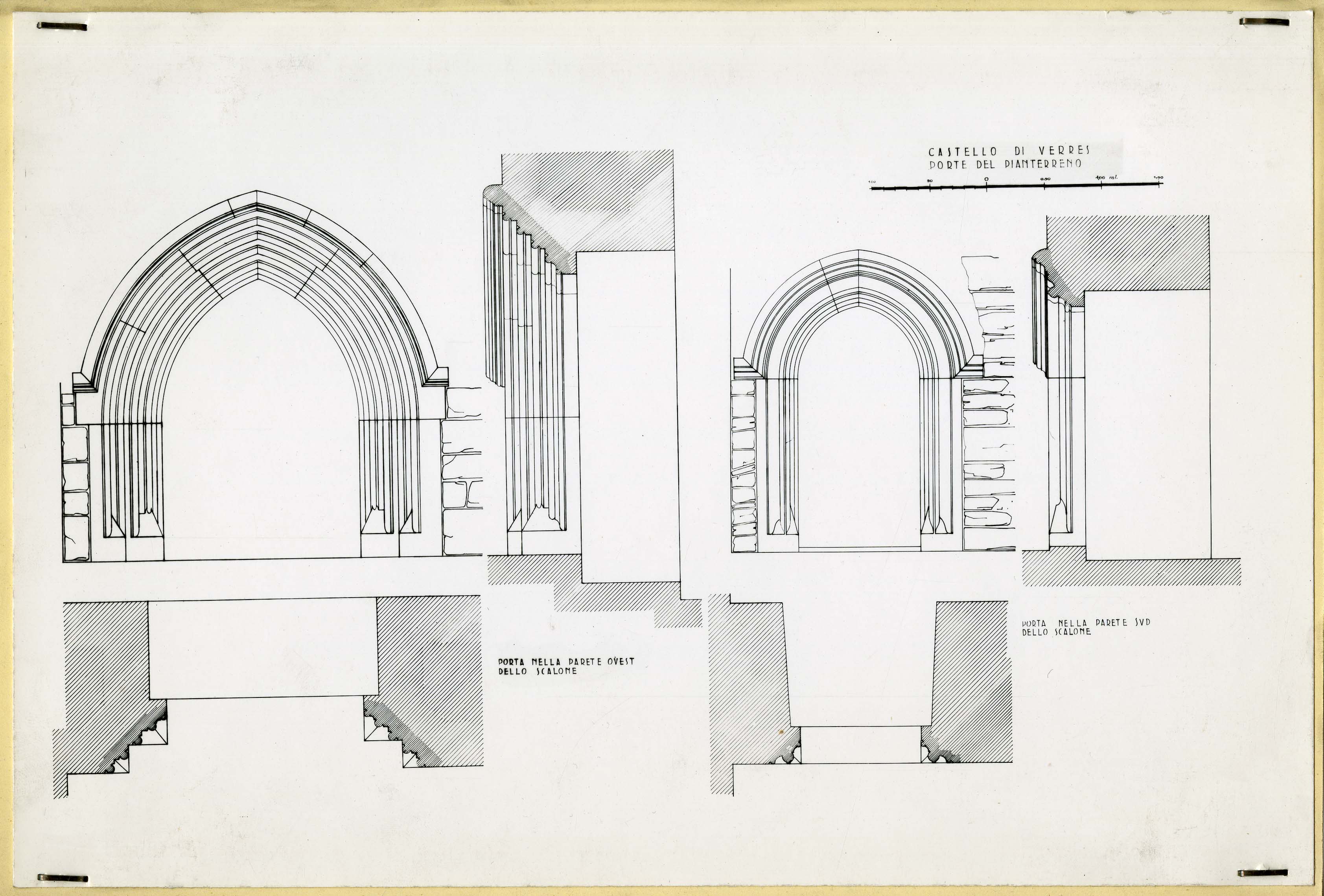 Valle d'Aosta - Elementi architettonici - Elementi decorativi - Porte (positivo) di Pedrini, Augusto (secondo quarto XX)