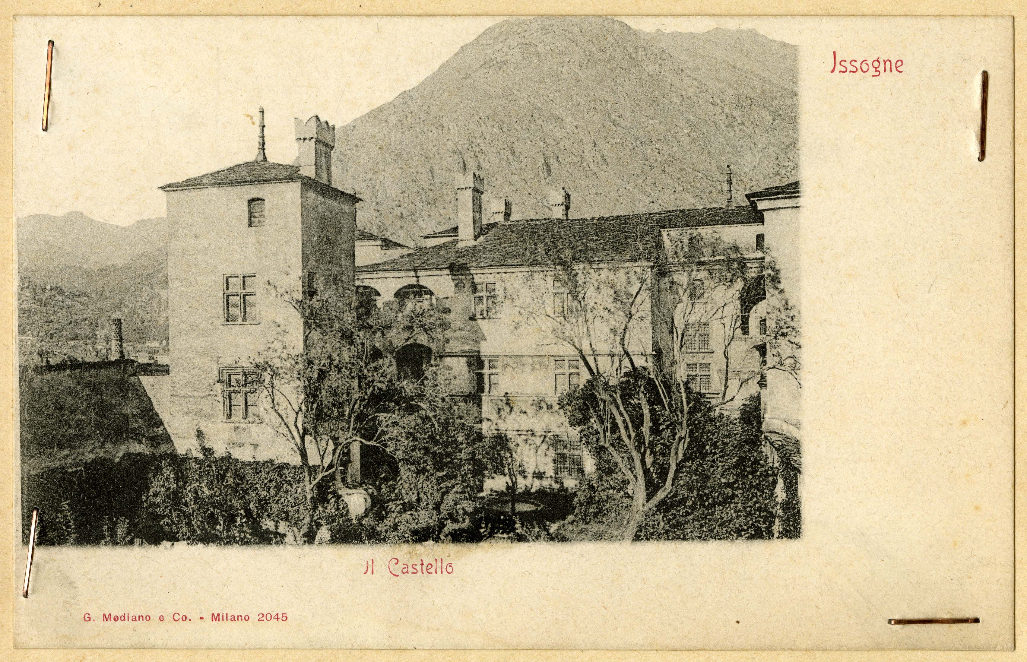 Issogne - Castello di Issogne (positivo) di Anonimo aostano (inizio XX)