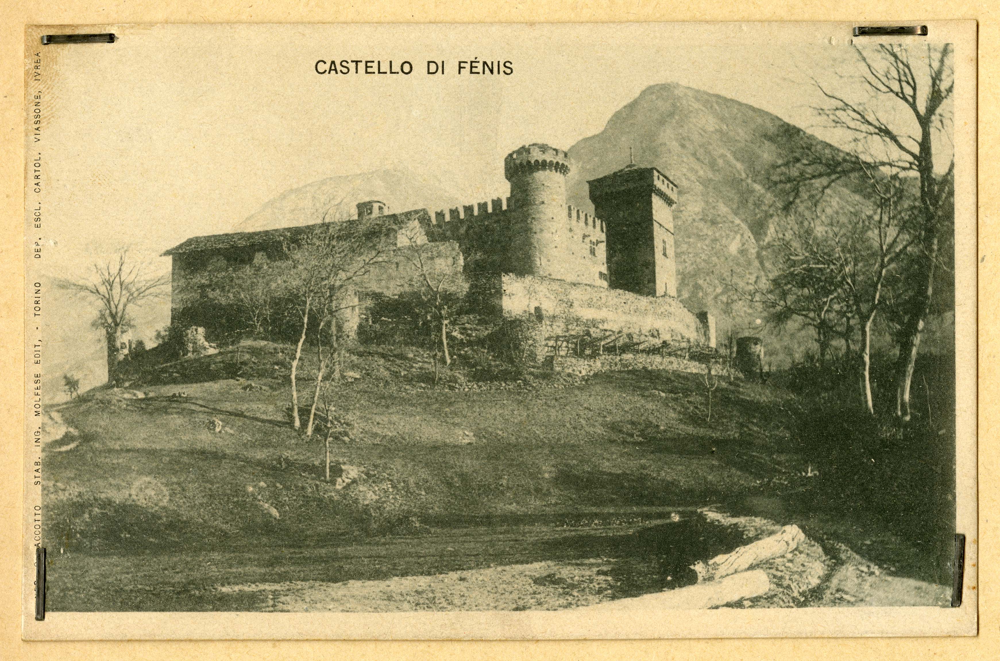 Fénis - Castello di Fénis (positivo) di Anonimo aostano (inizio XX)
