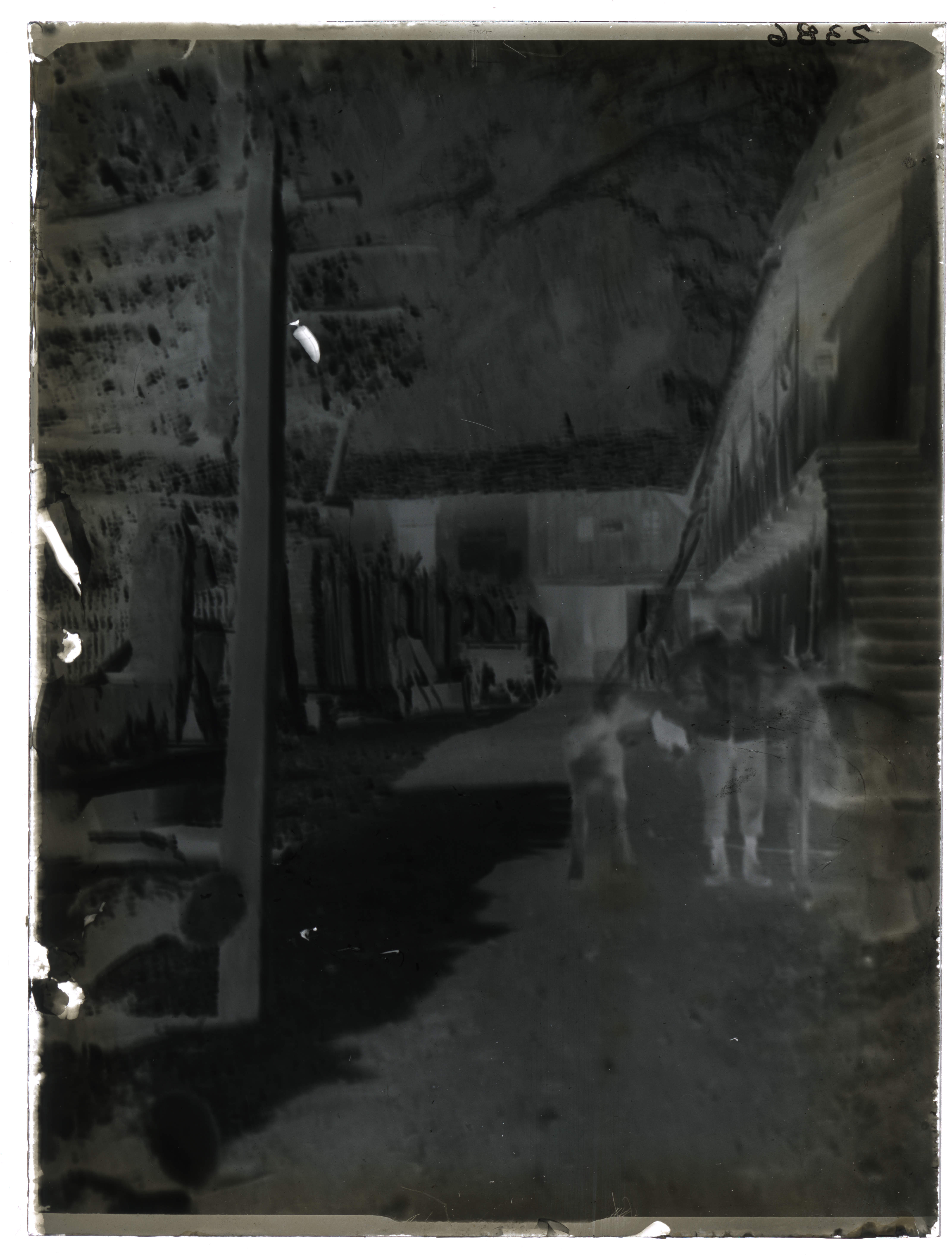 Verrès - Cascina La Grange Neuve (negativo) di Anonimo aostano (XX)