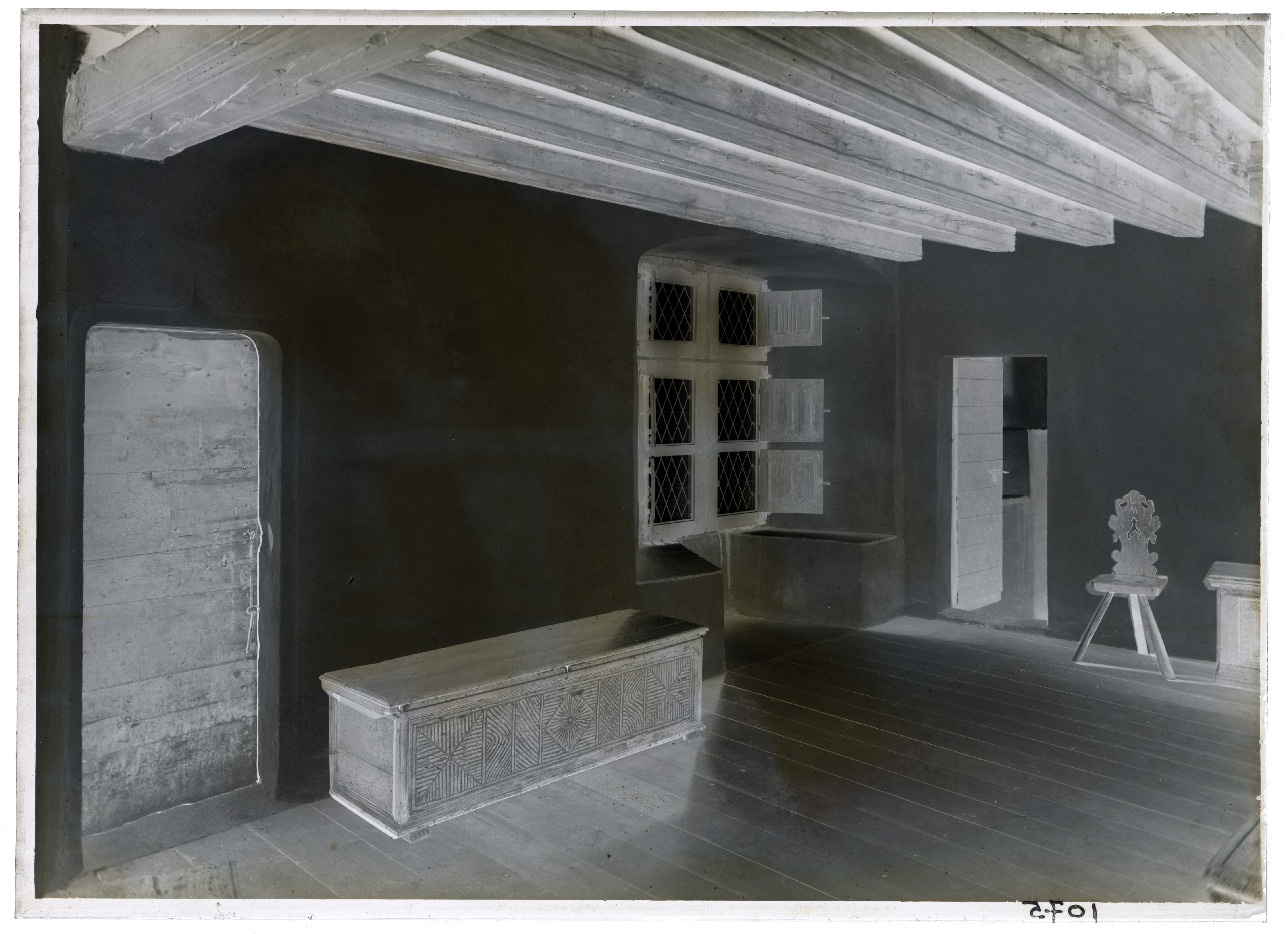 Fénis - Castello di Fénis - Restauri (negativo) di Pedrini, Augusto (XX)