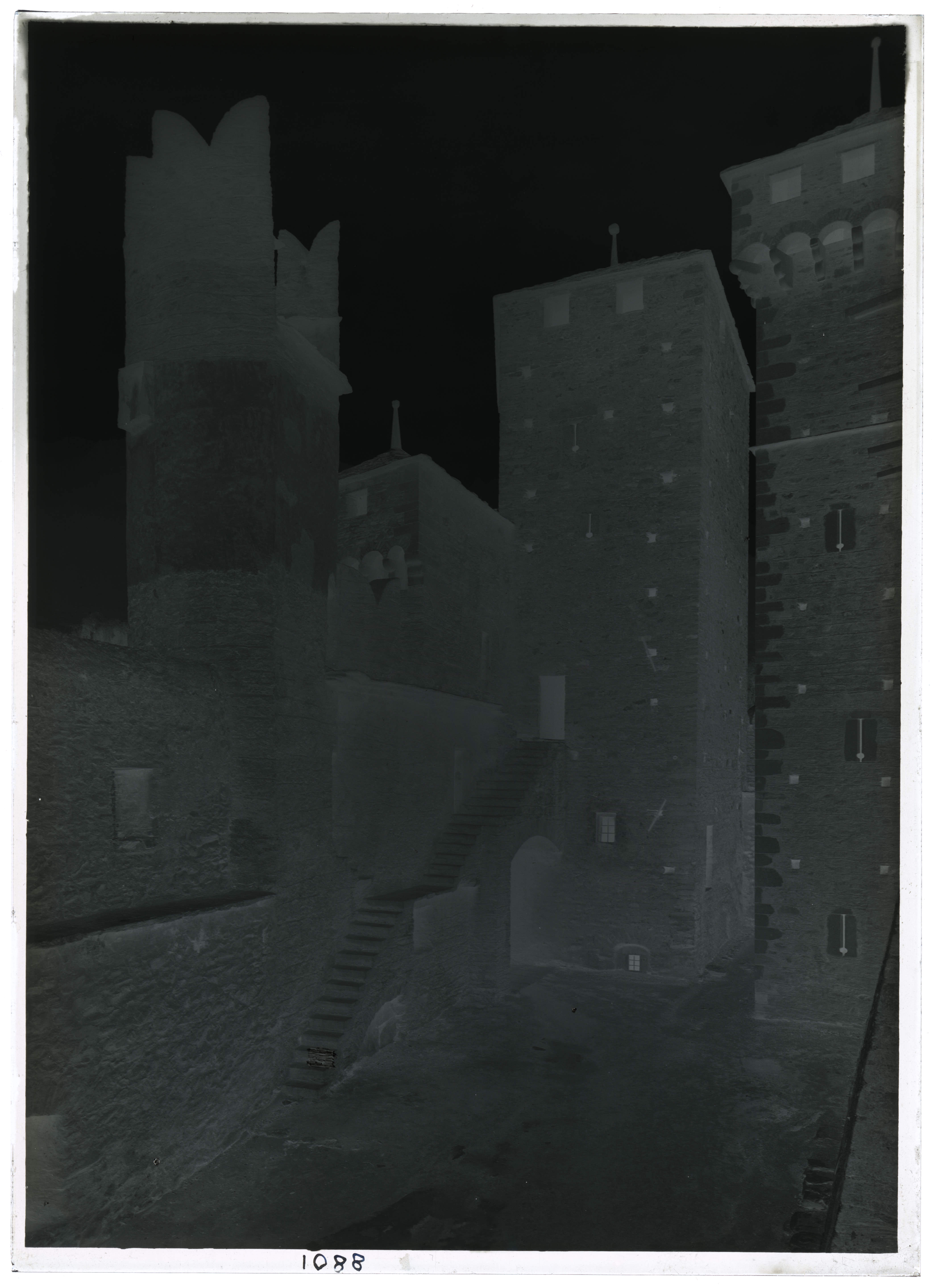 Fénis - Castello di Fénis - Restauri (negativo) di Pedrini, Augusto (XX)