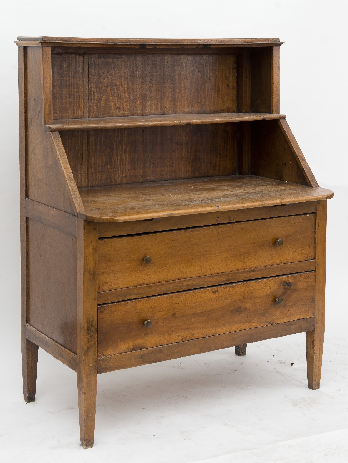 scrivania con alzata, serie - bottega modenese (sec. XIX)