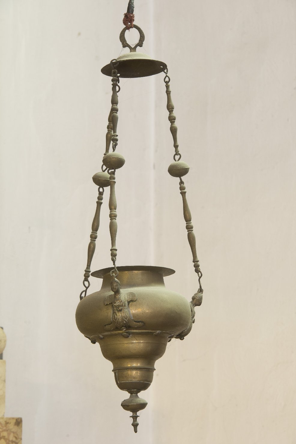 lampada pensile - bottega emiliana (fine/ inizio secc. XVII/XVIII)