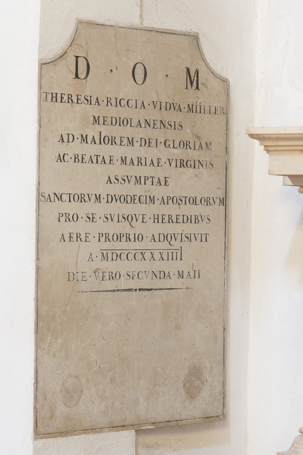 lapide - bottega modenese (prima metà sec. XIX)