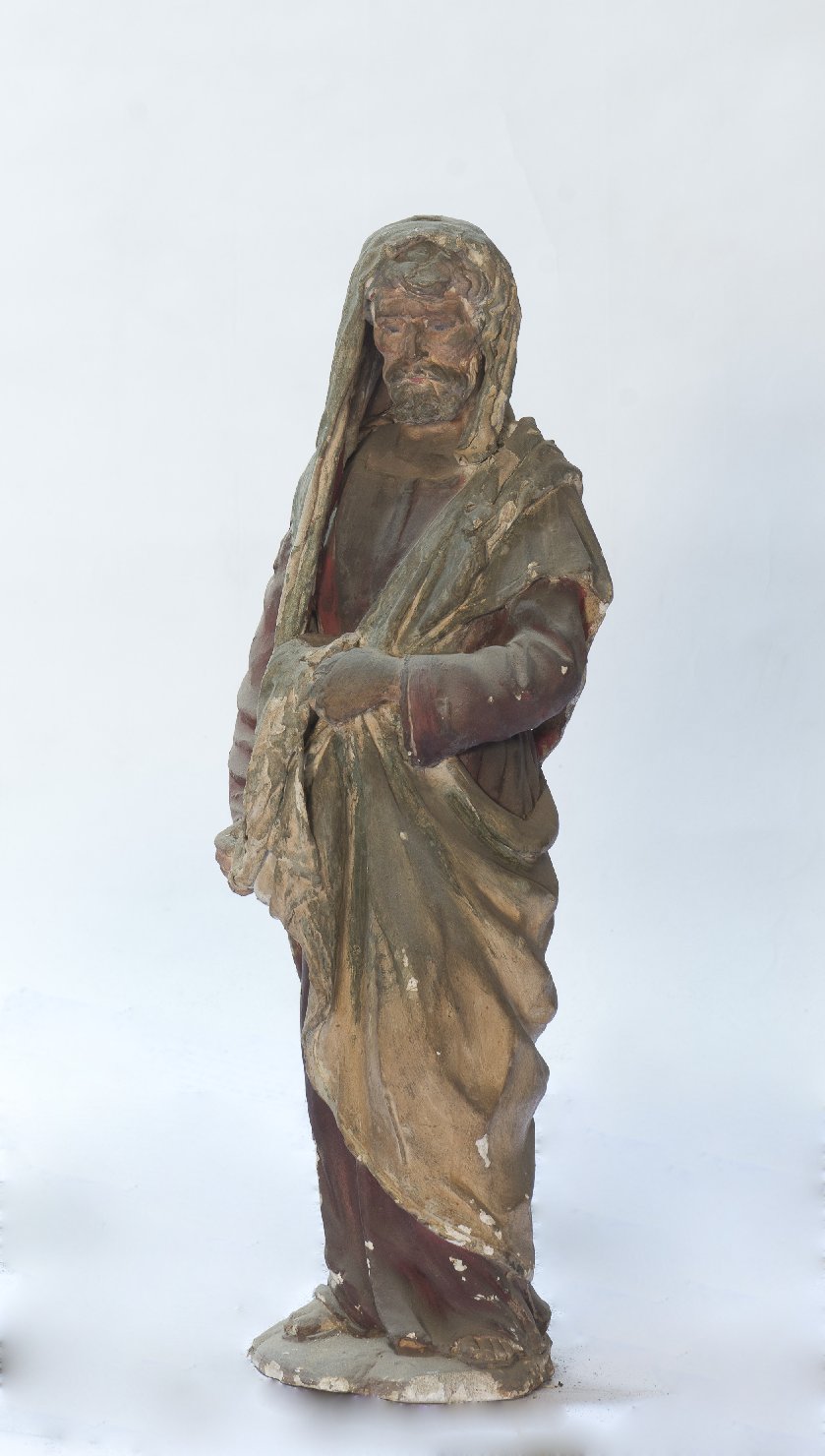 San Giuseppe o Nicodemo(?) (statuetta di presepio) - bottega modenese (prima metà sec. XIX)