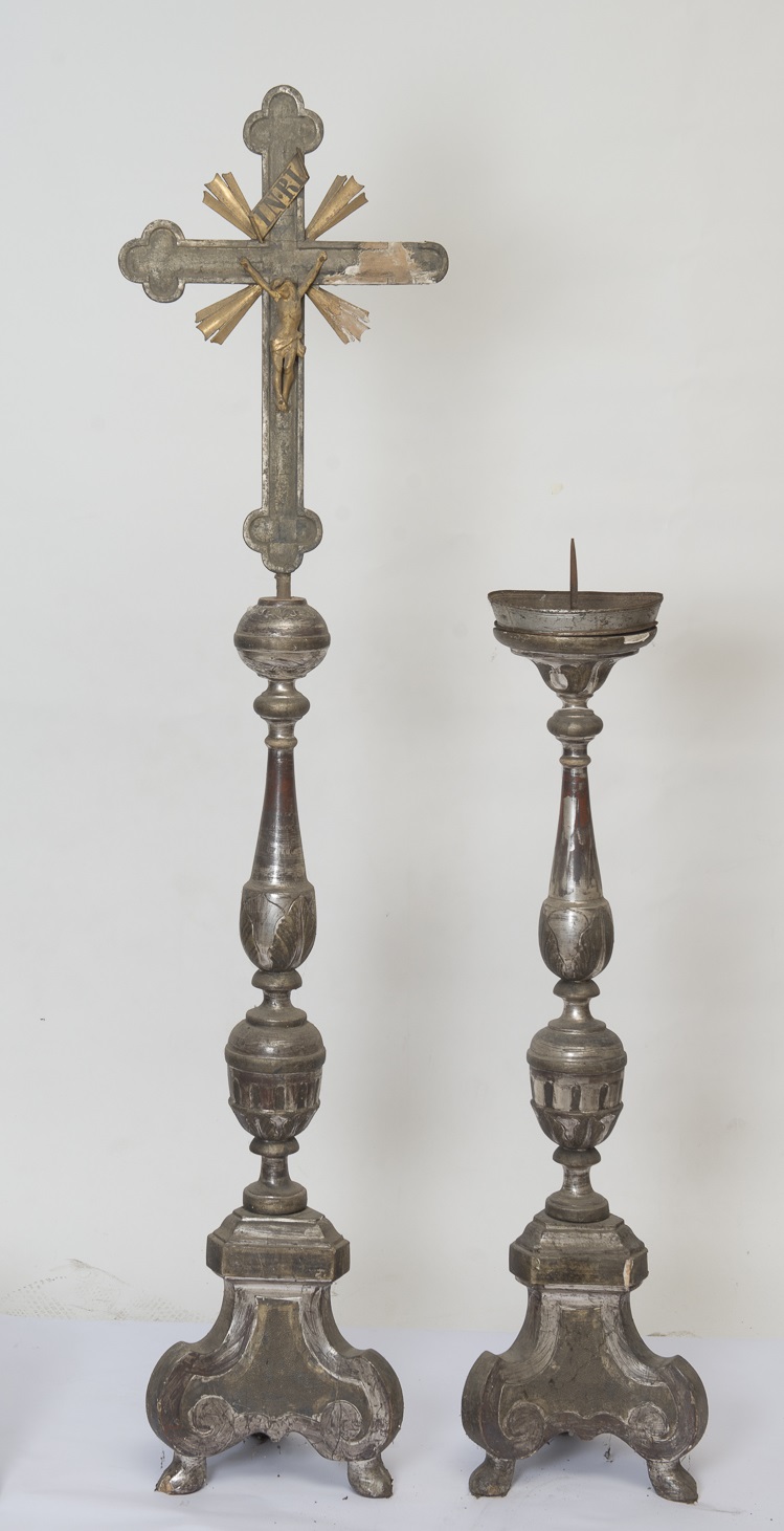 servizio d'altare, insieme - bottega emiliana (seconda metà sec. XVIII)