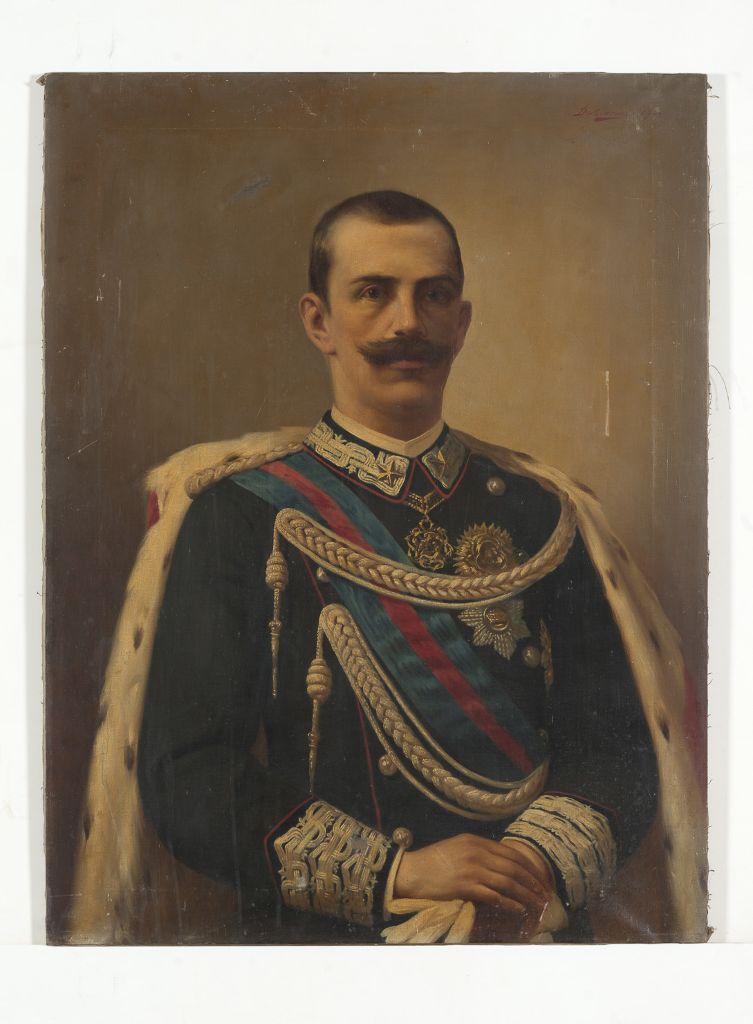 ritratto di re Vittorio Emanuele III (dipinto) di De Giacomi Eugenio (sec. XX)