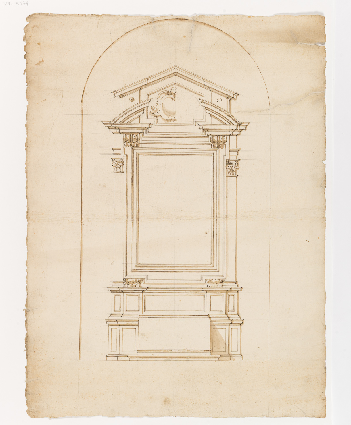 progetto per un altare (disegno architettonico) - ambito modenese (fine/ inizio secc. XVIII/ XIX)