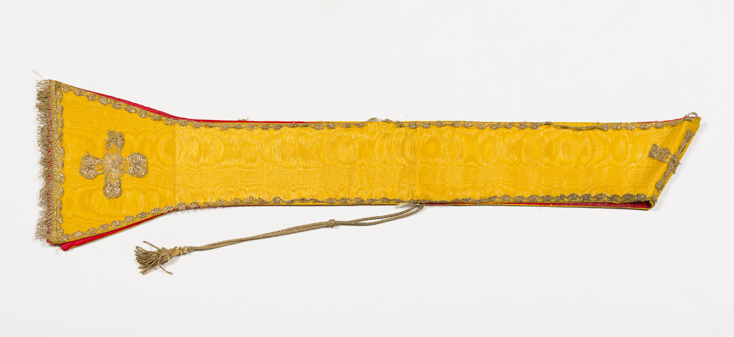 stola diaconale - manifattura italiana (metà/ metà secc. XIX/ XX)