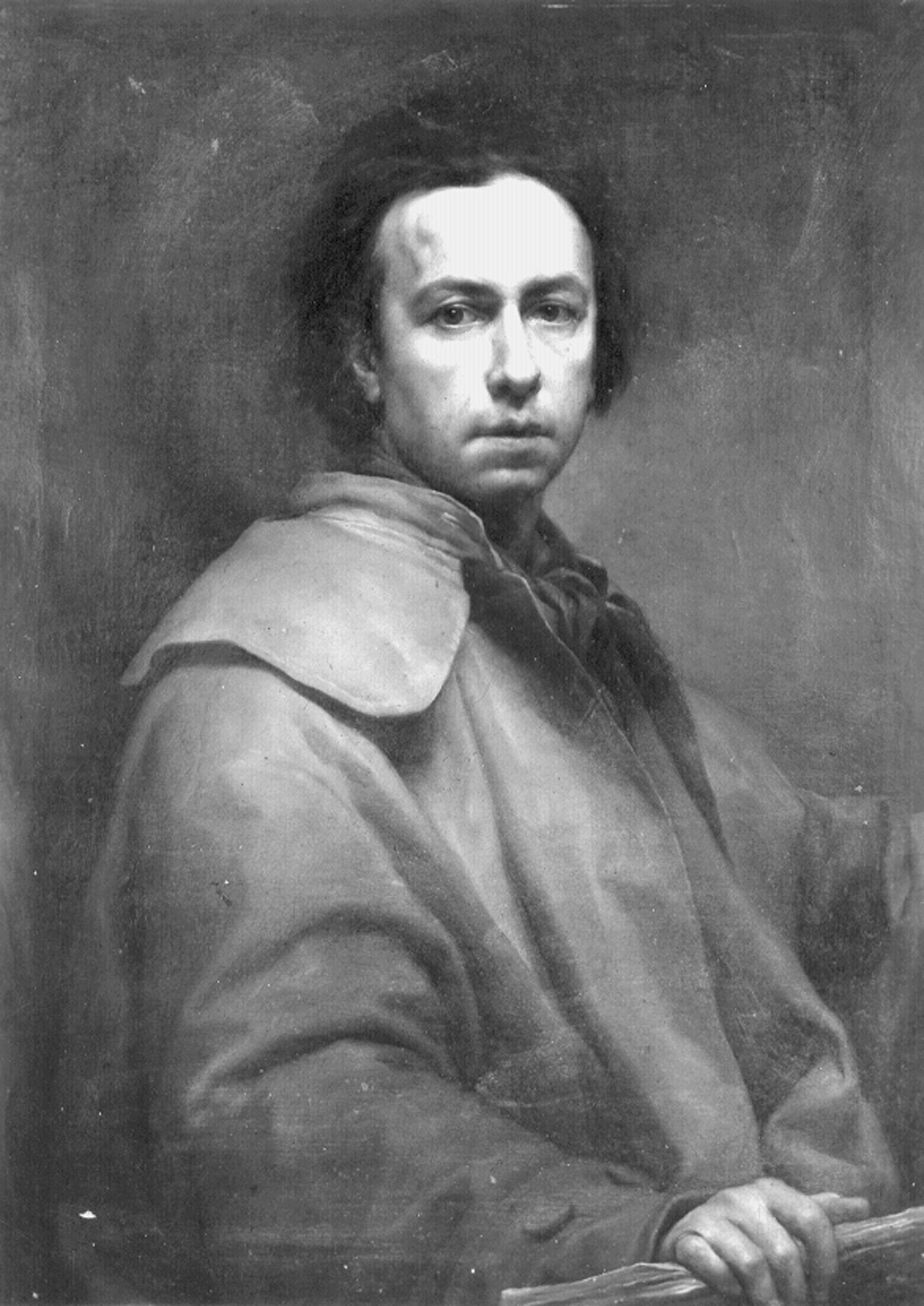 Mengs, Anton Raphael. Autoritratto - Genova - Museo dell’Accademia Ligustica di Belle Arti (negativo) di Foto cresta (prima metà XIX)