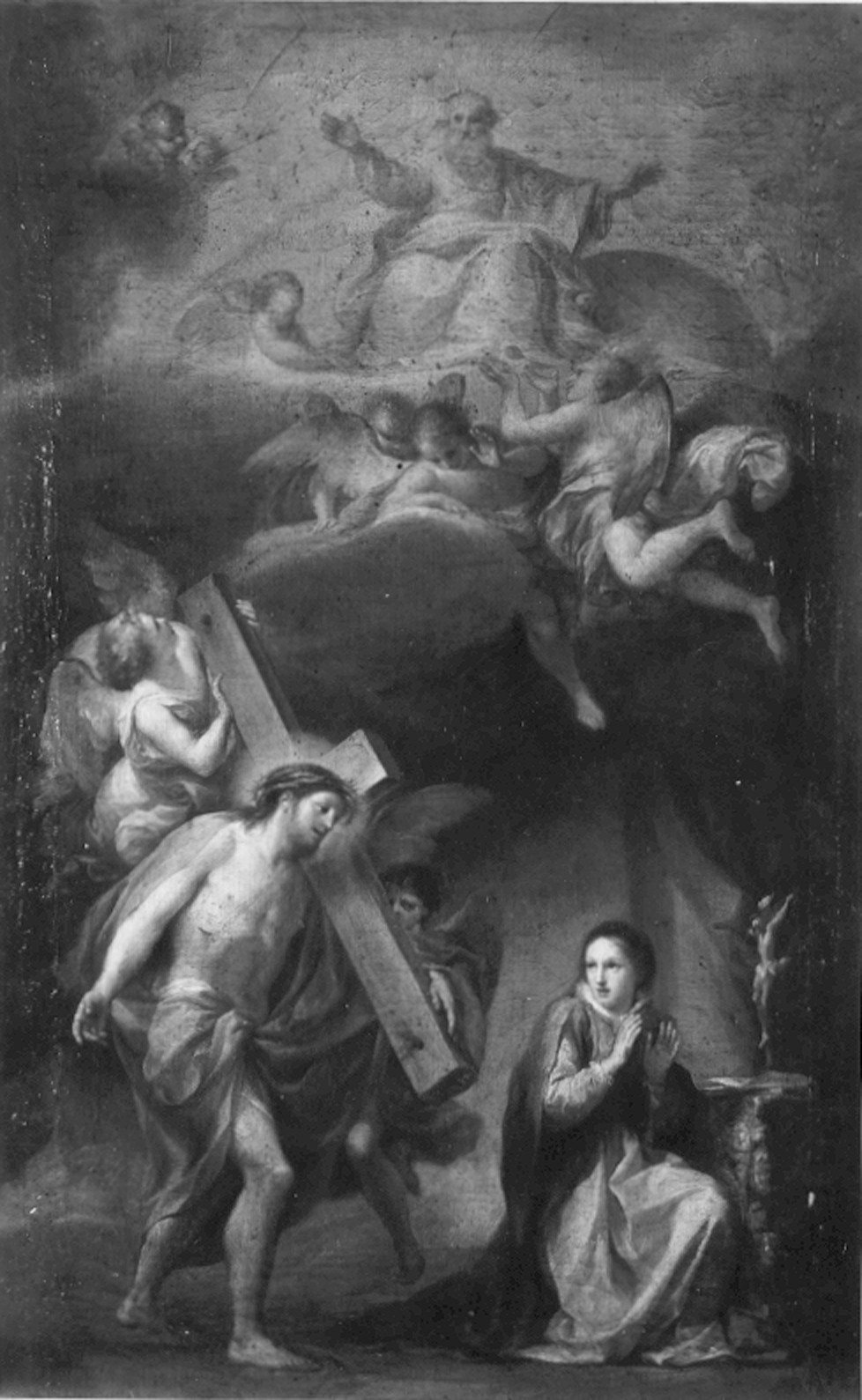 Ratti, Carlo Giuseppe. Visione di Santa Caterina da Genova - Genova - Museo dell’Accademia Ligustica di Belle Arti (negativo) di Foto cresta (prima metà XIX)