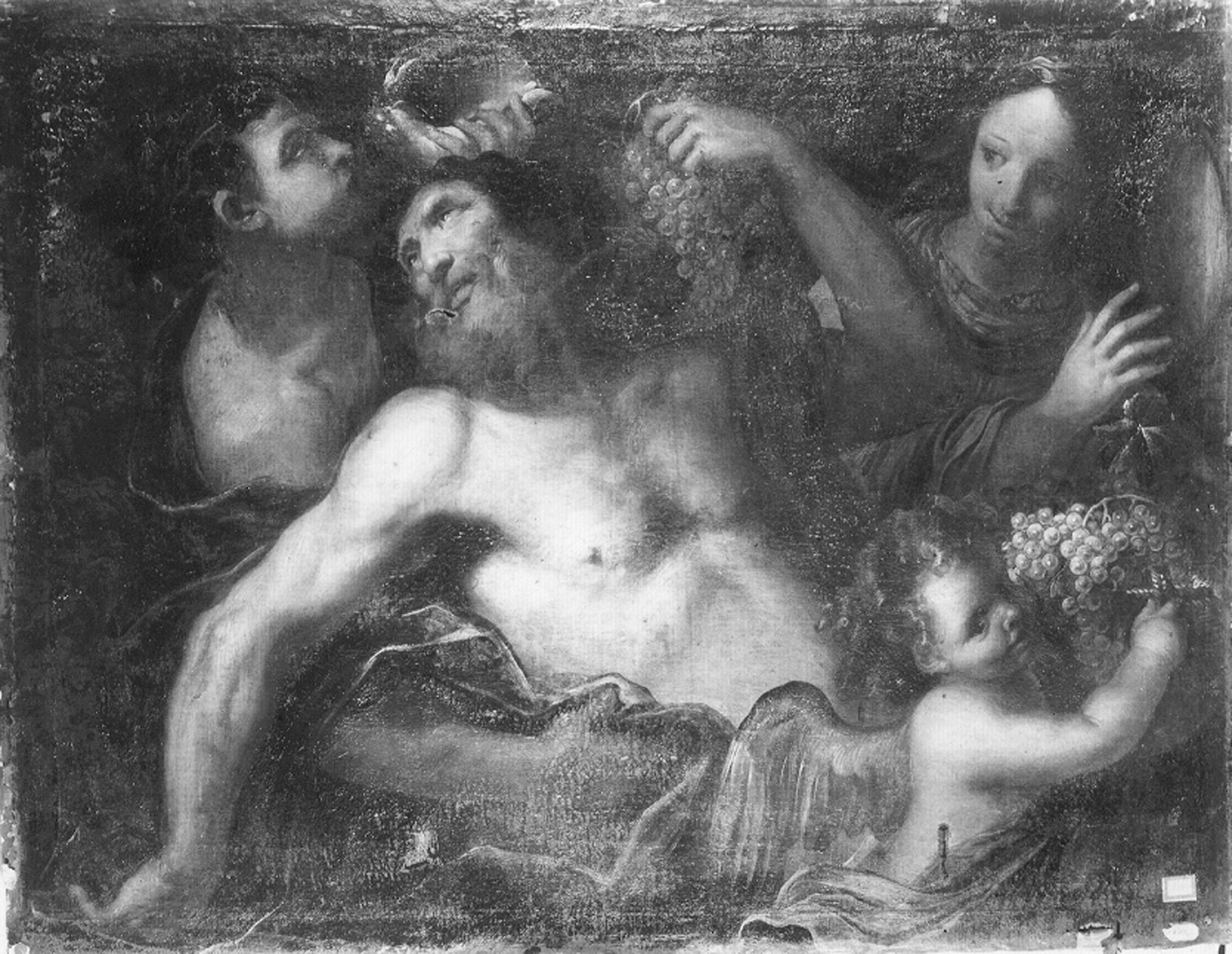 Biscaino, Bartolomeo. Sileno ebbro - Genova - Museo dell’Accademia Ligustica di Belle Arti (negativo) di Foto cresta (prima metà XIX)