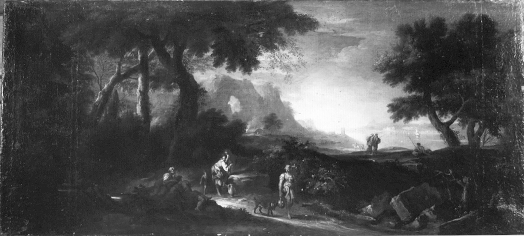 Tavella, Carlo Antonio. Paesaggio - Genova - Museo dell’Accademia Ligustica di Belle Arti (negativo) di Foto cresta (prima metà XIX)