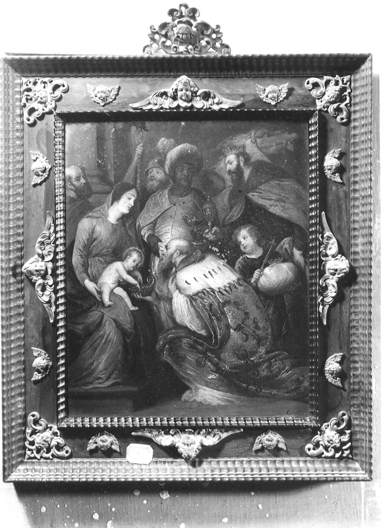 Malò, Vincenzo. Adorazione dei re Magi - Genova - Museo dell’Accademia Ligustica di Belle Arti (negativo) di Foto cresta (prima metà XIX)