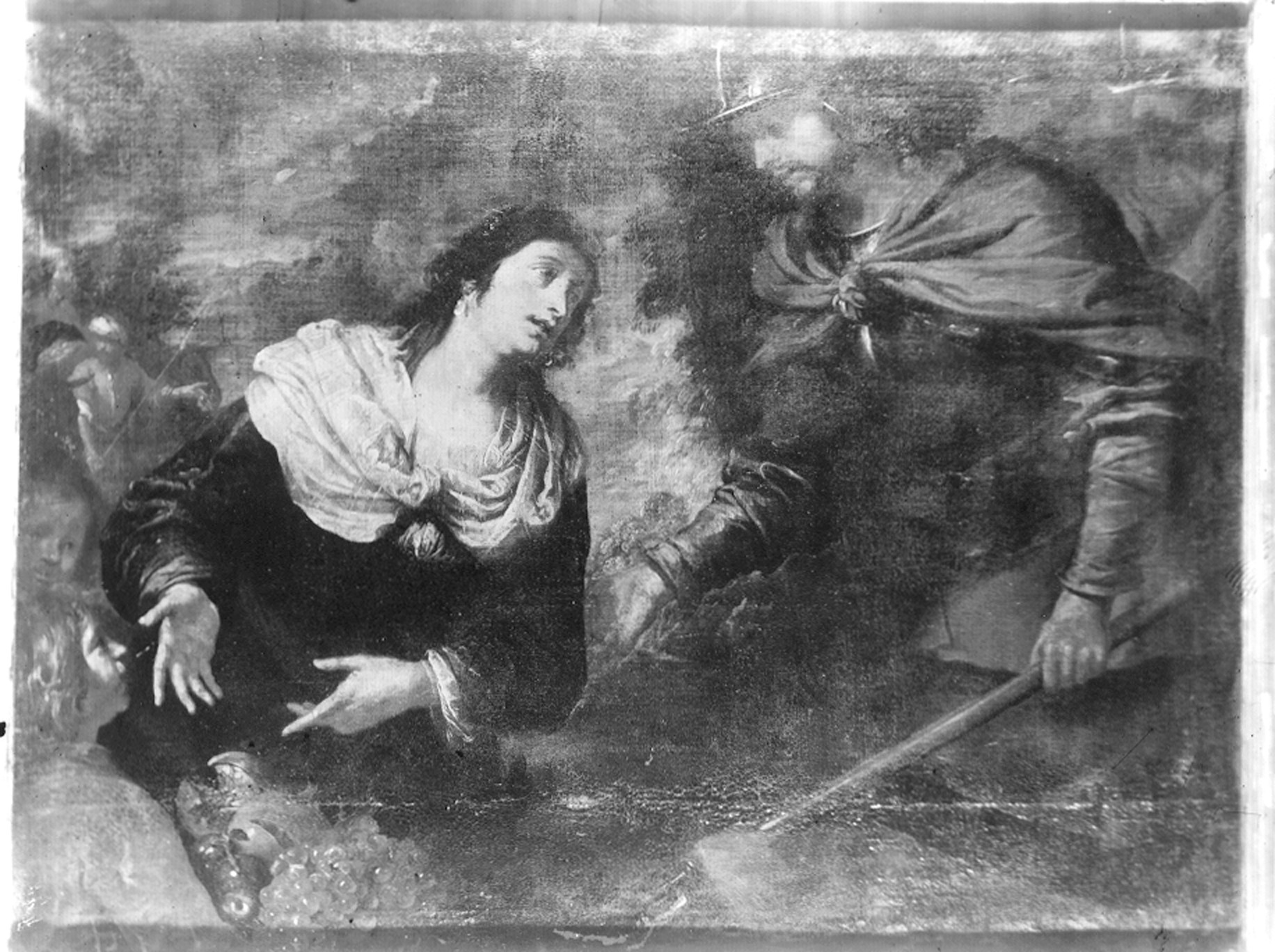 De Ferrari, Giovanni Andrea. David e Abigail - Genova - Museo dell’Accademia Ligustica di Belle Arti (negativo) di Foto cresta (prima metà XIX)