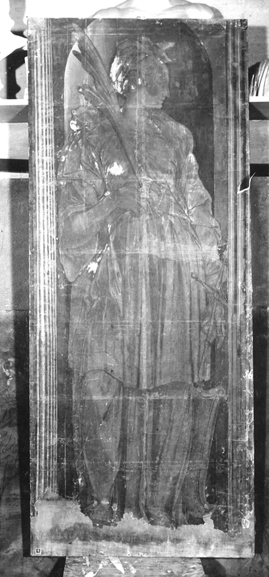 Buonaccorsi, Pietro. Allegoria della Liguria - Genova - Museo dell’Accademia Ligustica di Belle Arti (negativo) di Foto cresta (prima metà XIX)