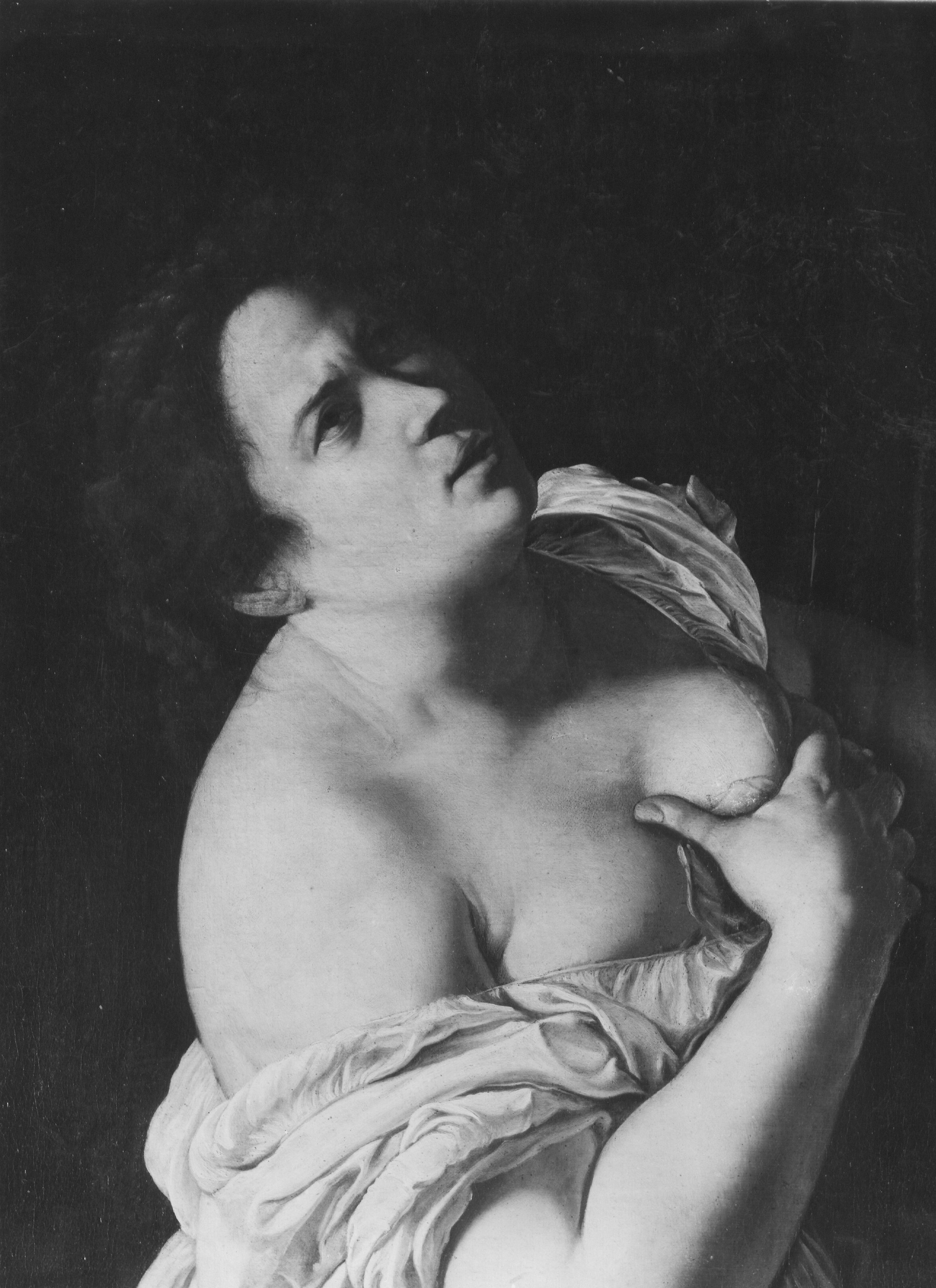 Gentileschi, Artemisia. Lucrezia (particolare) - Milano - Collezione Etro (negativo) di Foto Gasparini (prima metà XX)