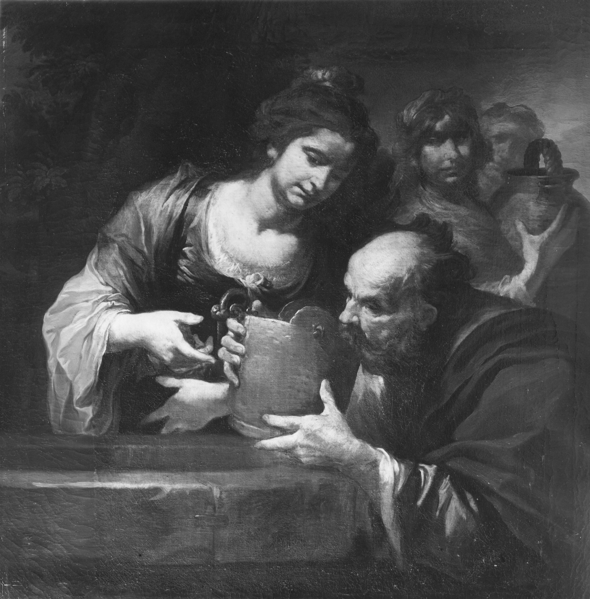 Assereto, Gioacchino. Rebecca al pozzo - Genova - Palazzo Durazzo Pallavicini (negativo) di Foto Gasparini (metà XX)