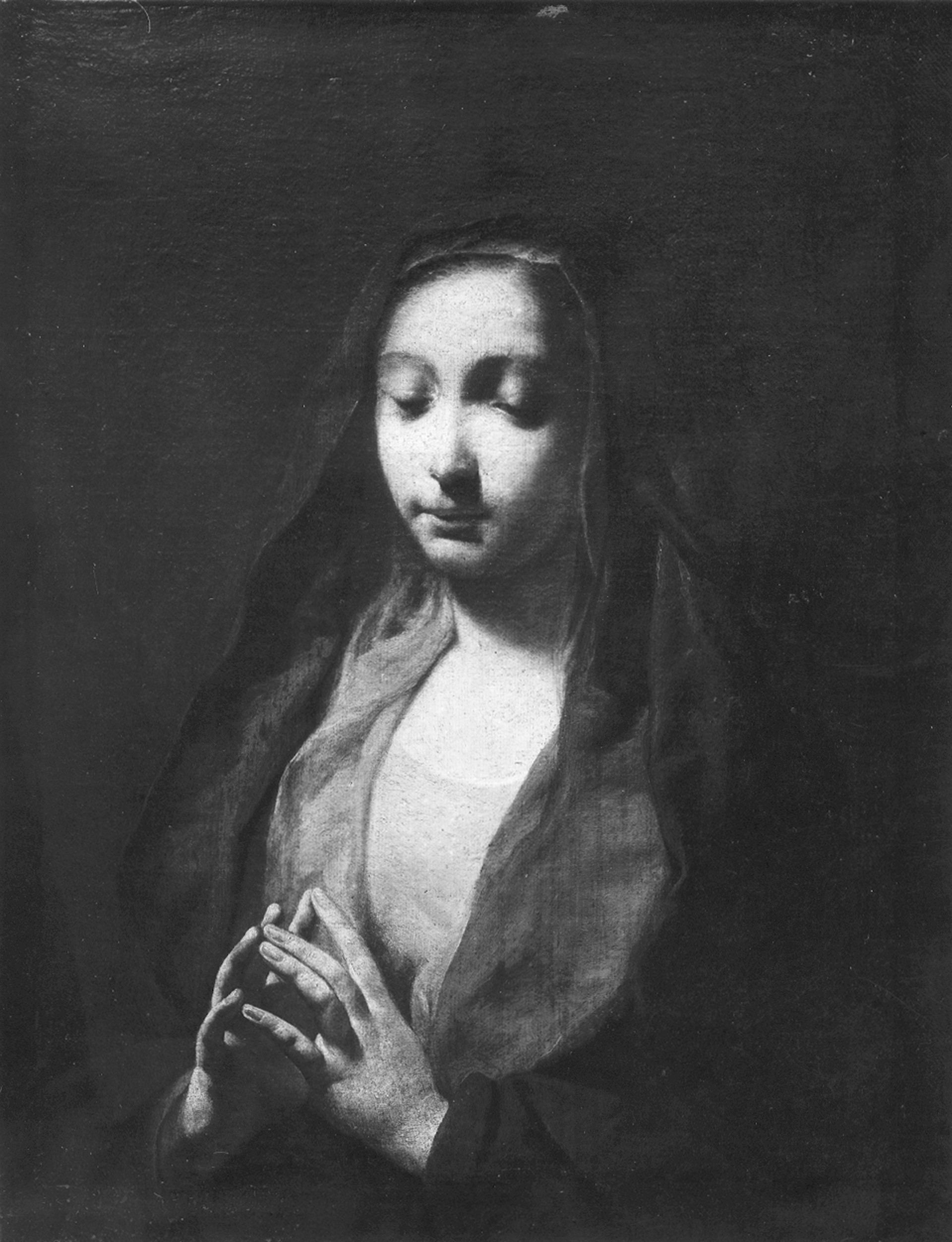 Autore ignoto. Madonna orante - Genova - Villa Balbi Durazzo Gropallo allo Zerbino (negativo) di Gasparini, Renato (metà XX)