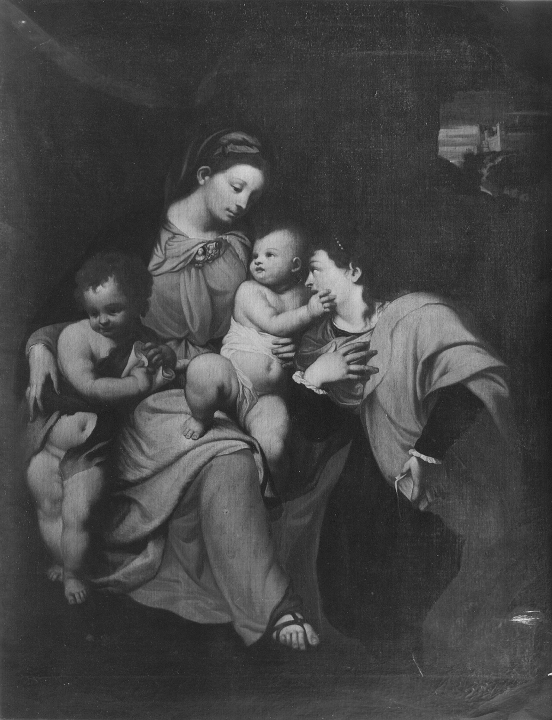 Autore ignoto. Madonna con Bambino e Santi - Genova - Galleria Nazionale della Liguria a Palazzo Spinola di Pellicceria (negativo) di Gasparini, Renato (metà XX)