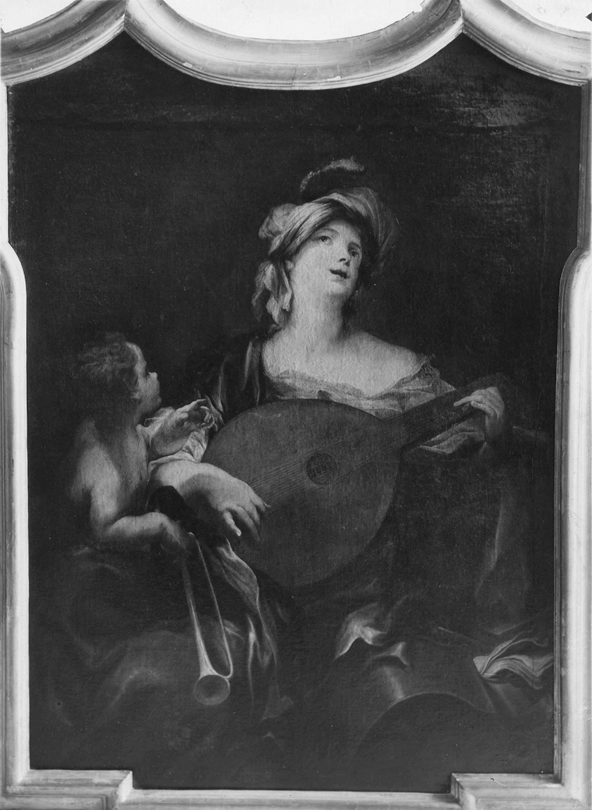 De Ferrari, Gregorio. Allegoria della Musica - Genova – Galleria Nazionale della Liguria a Palazzo Spinola di Pellicceria (negativo) di Gasparini, Renato (prima metà XX)