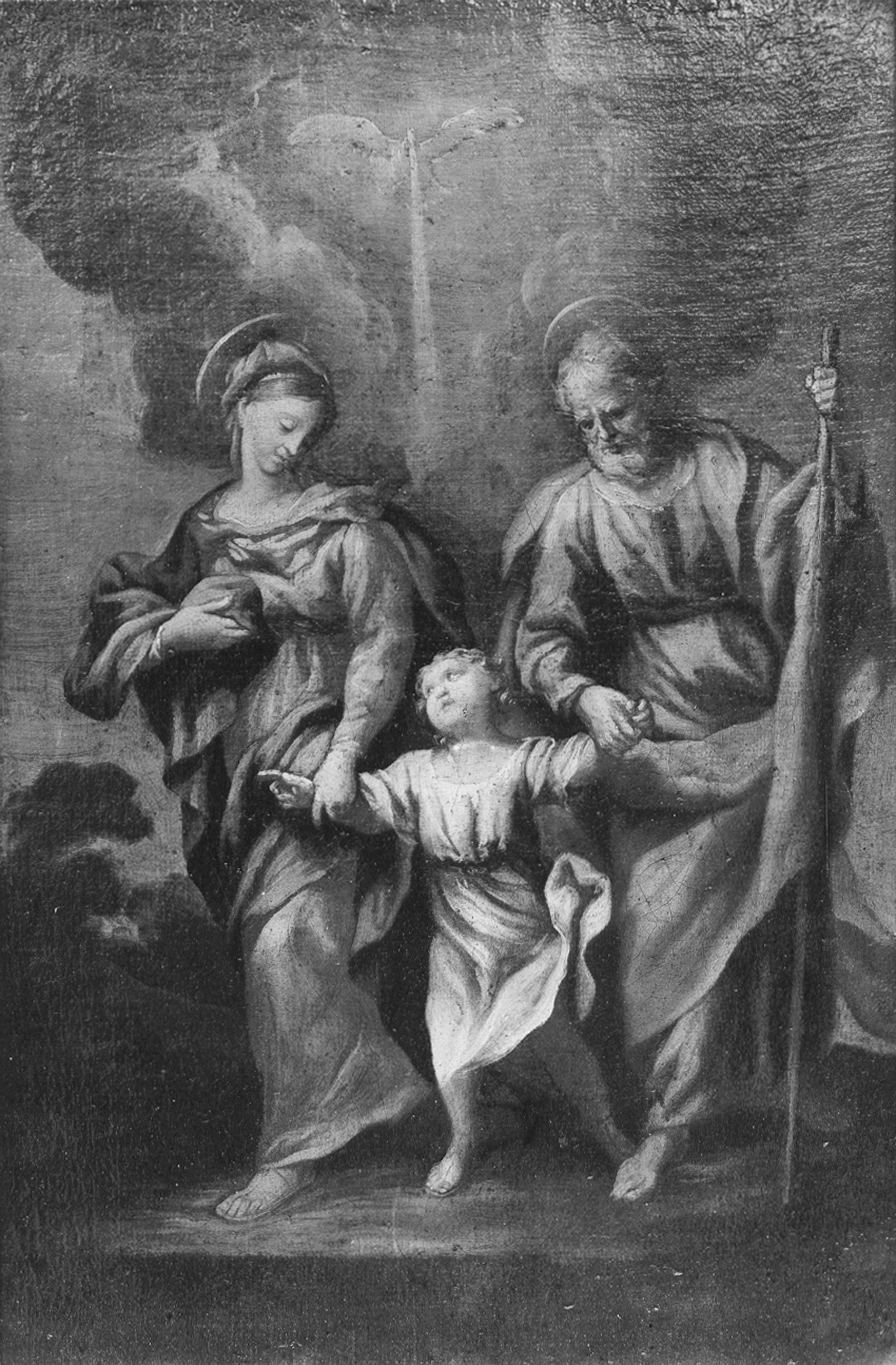 Autore ignoto. Sacra Famiglia - Genova - Galleria Nazionale della Liguria a Palazzo Spinola di Pellicceria (negativo) di Gasparini, Renato (metà XX)