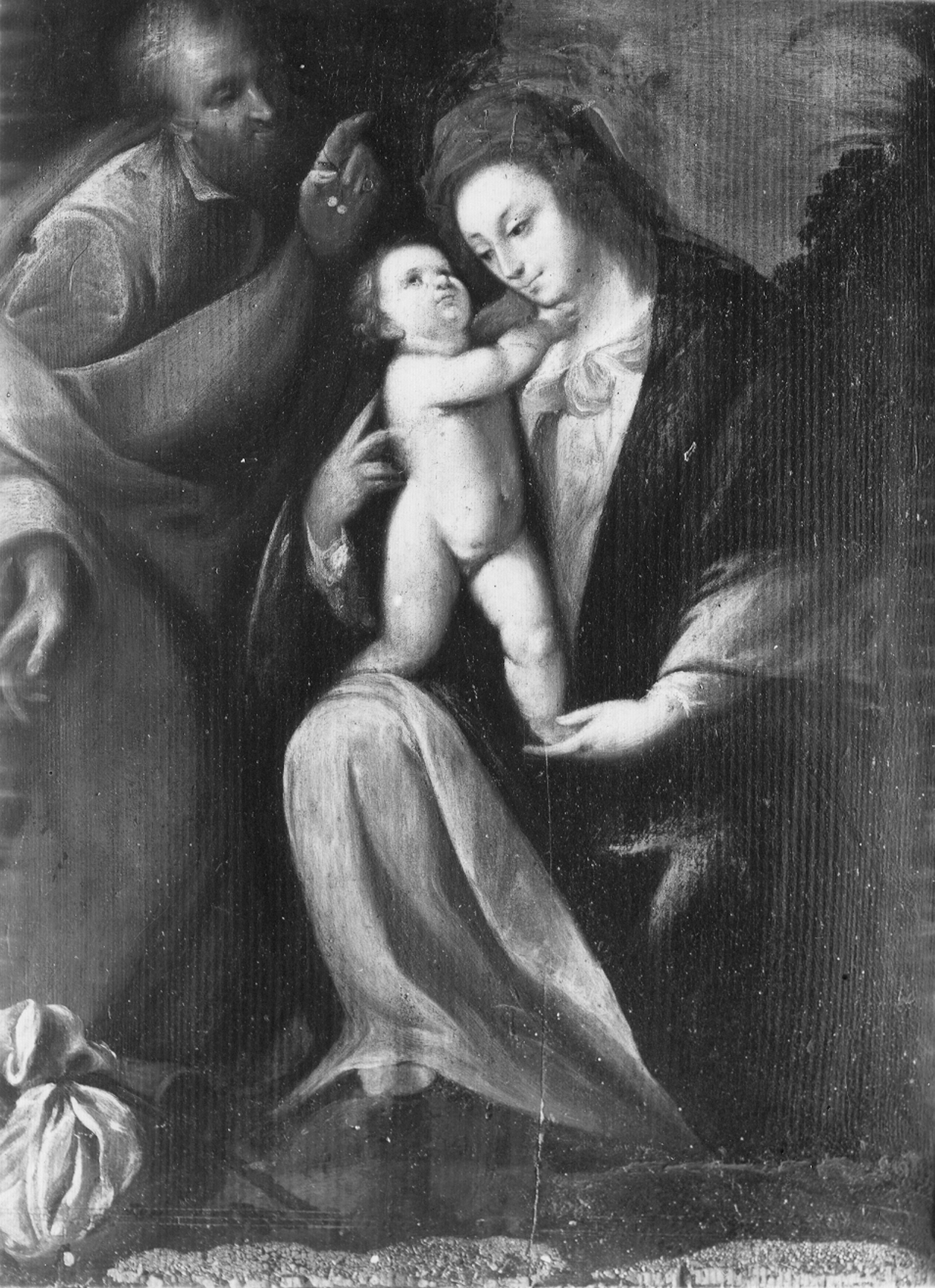 Autore ignoto. Sacra Famiglia - Genova - Galleria Nazionale della Liguria a Palazzo Spinola di Pellicceria (negativo) di Gasparini, Renato (metà XX)
