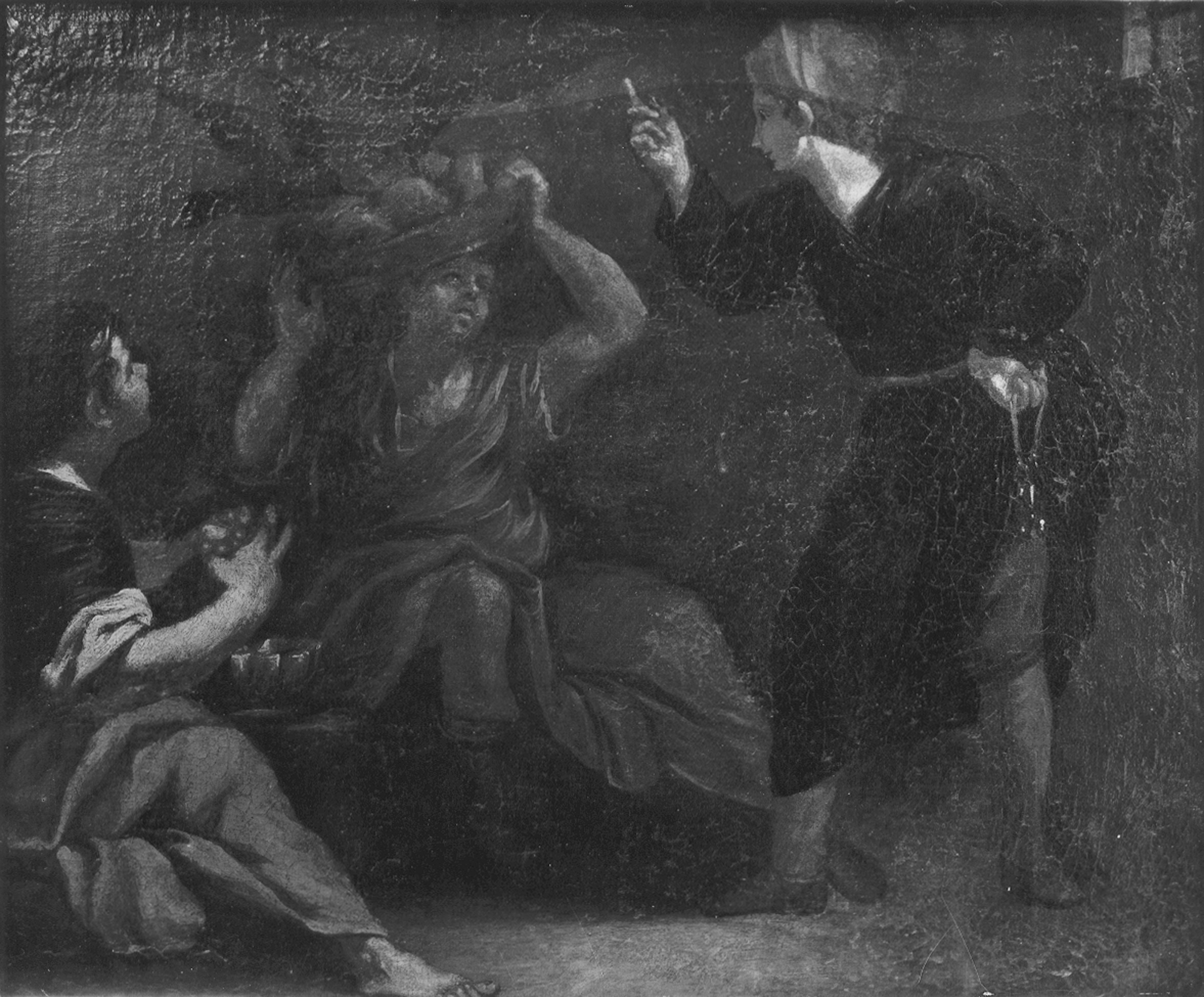 Autore di scuola genovese. Giuseppe interpreta i sogni del faraone - Genova - Galleria Nazionale della Liguria a Palazzo Spinola di Pellicceria (negativo) di Gasparini, Renato (metà XX)