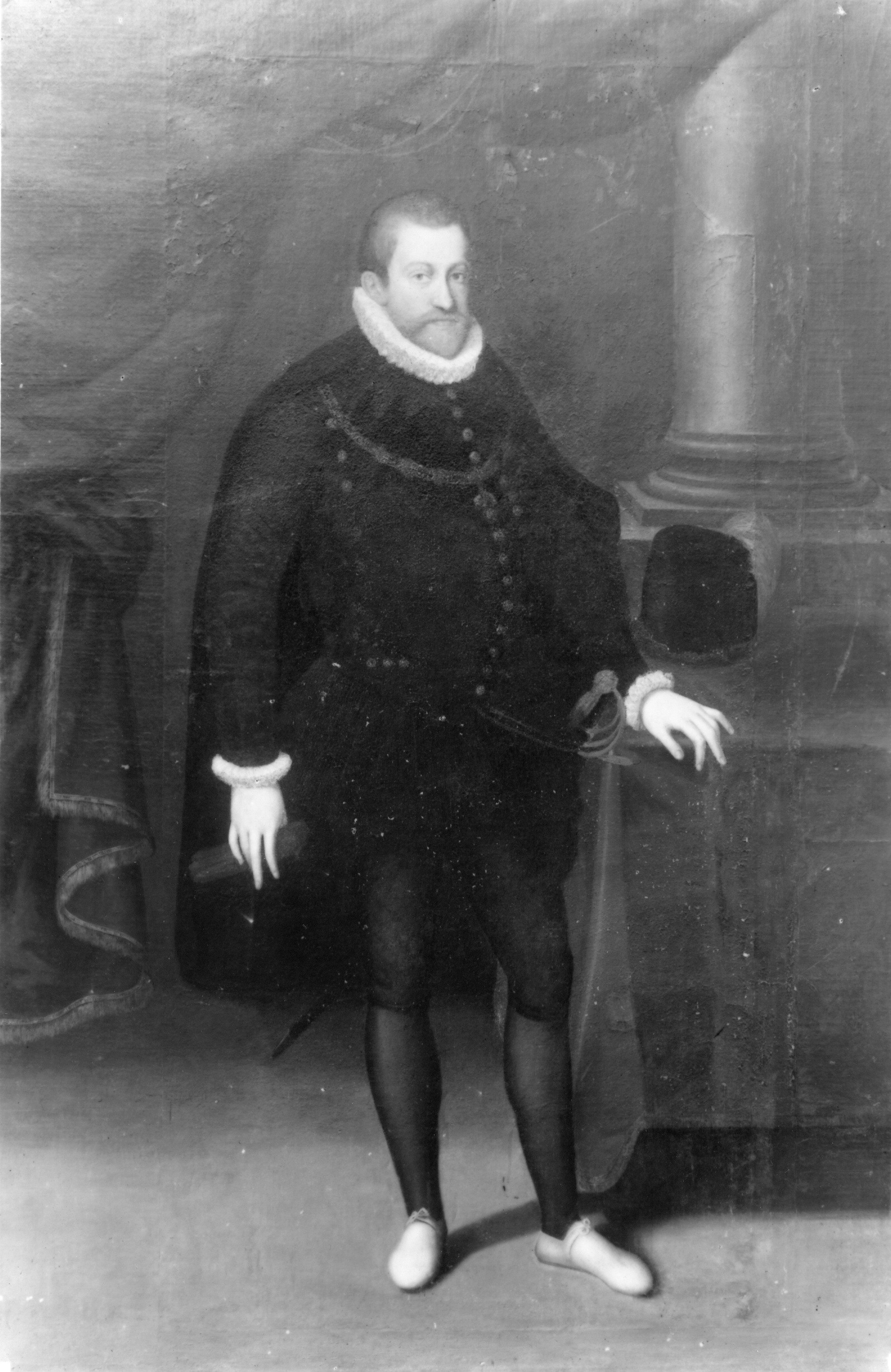Autore ignoto. Ritratto di Rodolfo II d'Asburgo - Genova - Museo di Palazzo Reale (negativo) (prima metà XX)
