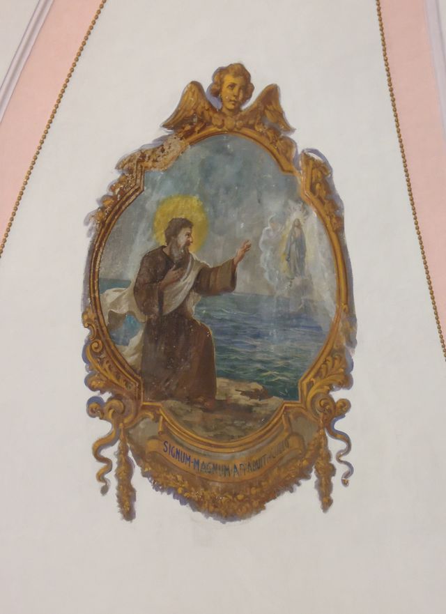 visione di Sant'Elia profeta (dipinto, elemento d'insieme) di Colonna Umberto (sec. XX)