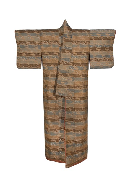 gru in volo (abito femminile, elemento d'insieme) - manifattura giapponese (seconda metà XIX secolo)