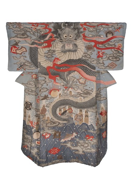 grande drago (costume da kabuki, elemento d'insieme) - ambito giapponese (seconda metà XIX)