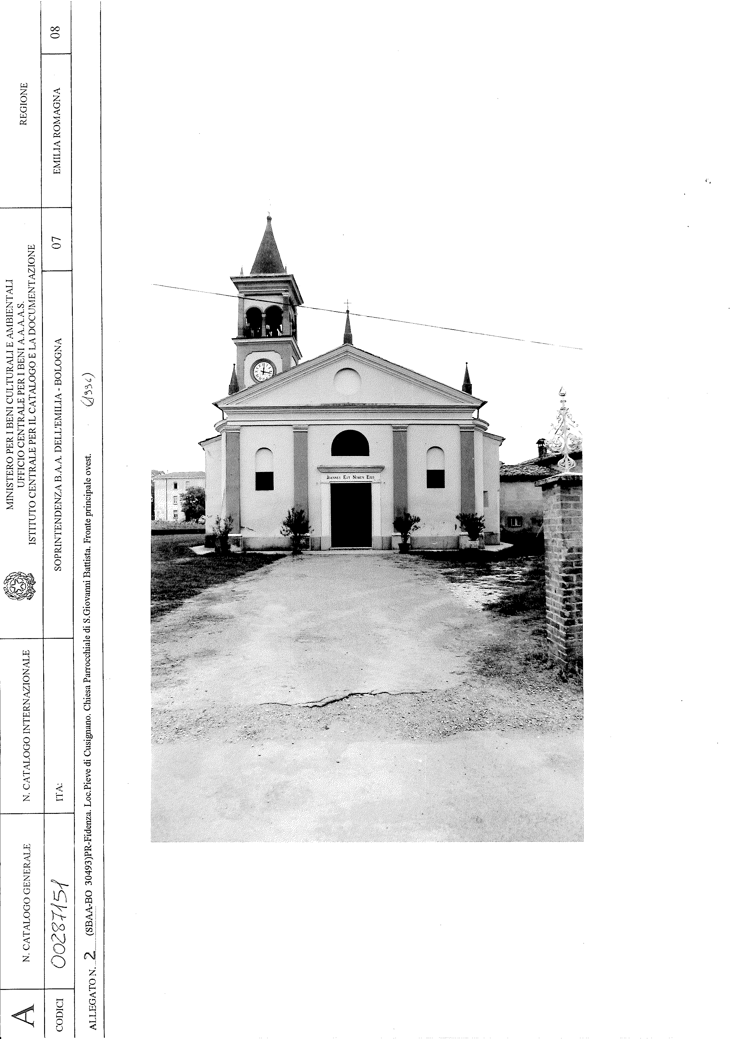 Chiesa di San Giovanni Battista (edilizia religiosa complessa a corpi aggregati, parrocchiale) - Fidenza (PR) 