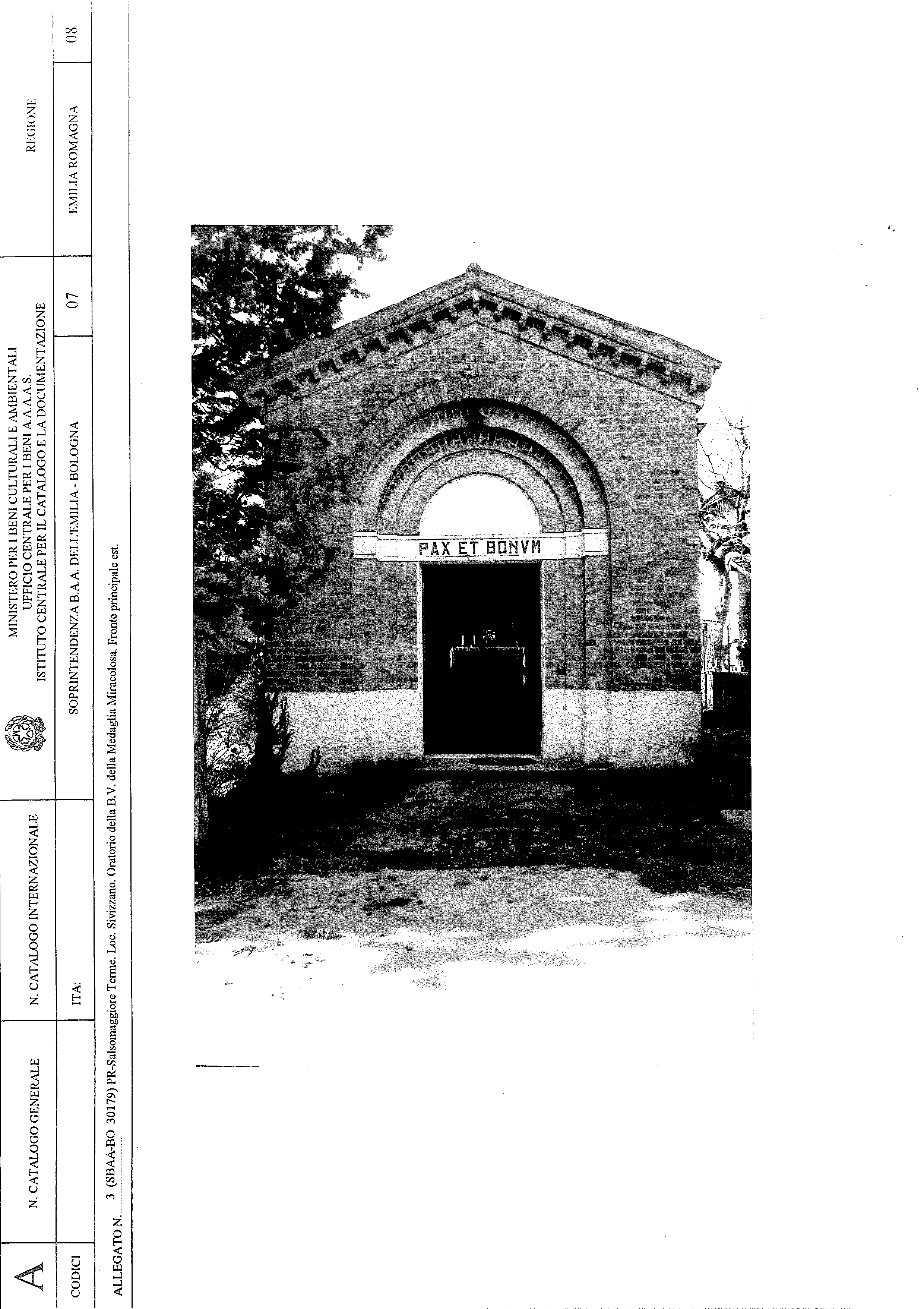 Oratorio della B. V. della Medaglia Miracolosa (oratorio, privato) - Salsomaggiore Terme (PR) 