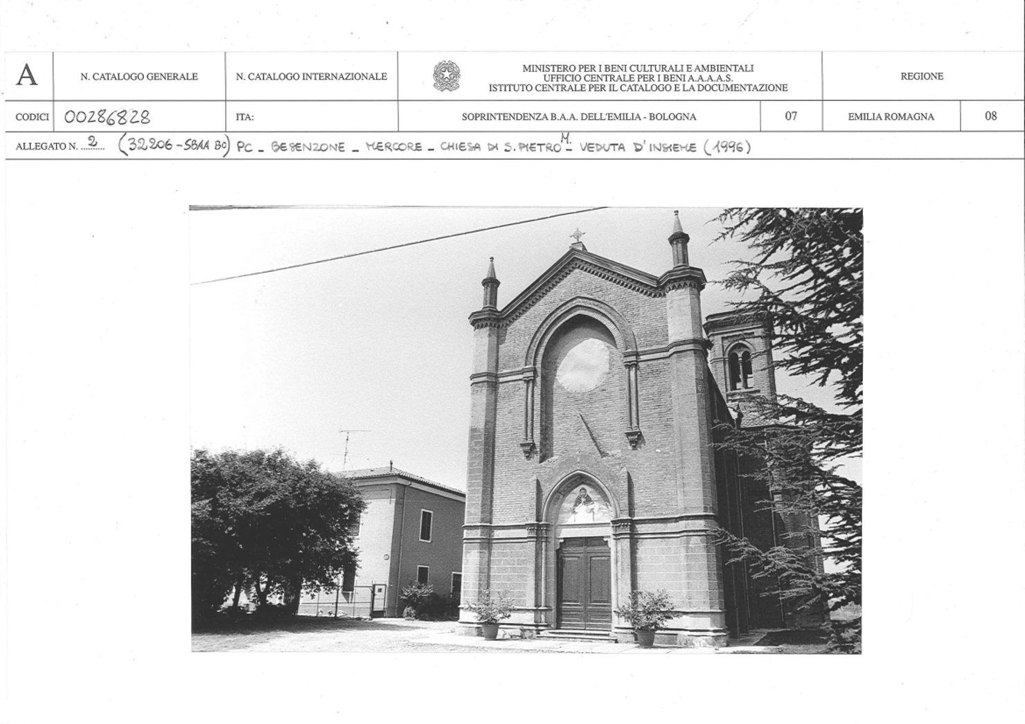 Chiesa di S. Pietro Martire di Verona (complesso architettonico) - Besenzone (PC) 