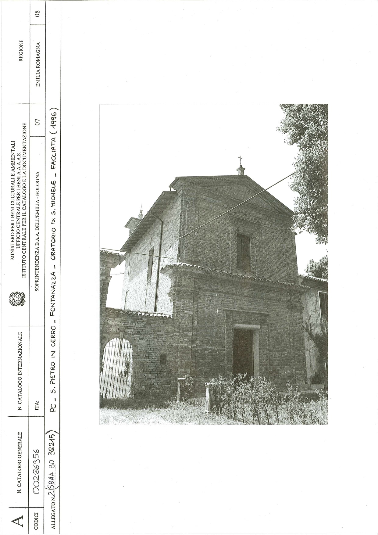 insediamento agricoloa corte chiusa San Pietro in Cerro,