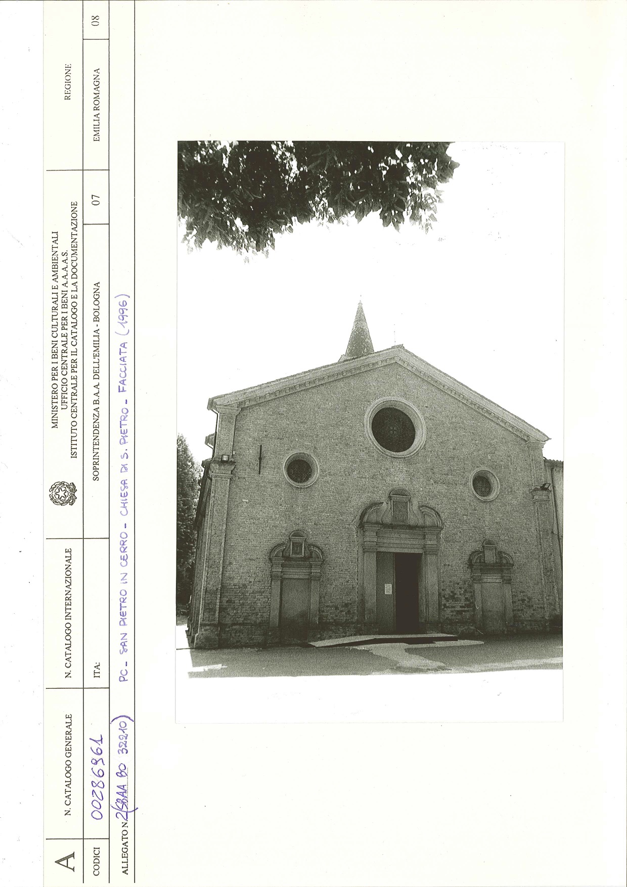 Chiesa di S. Pietro Apostolo (chiesa, parrocchiale) - San Pietro in Cerro (PC) 