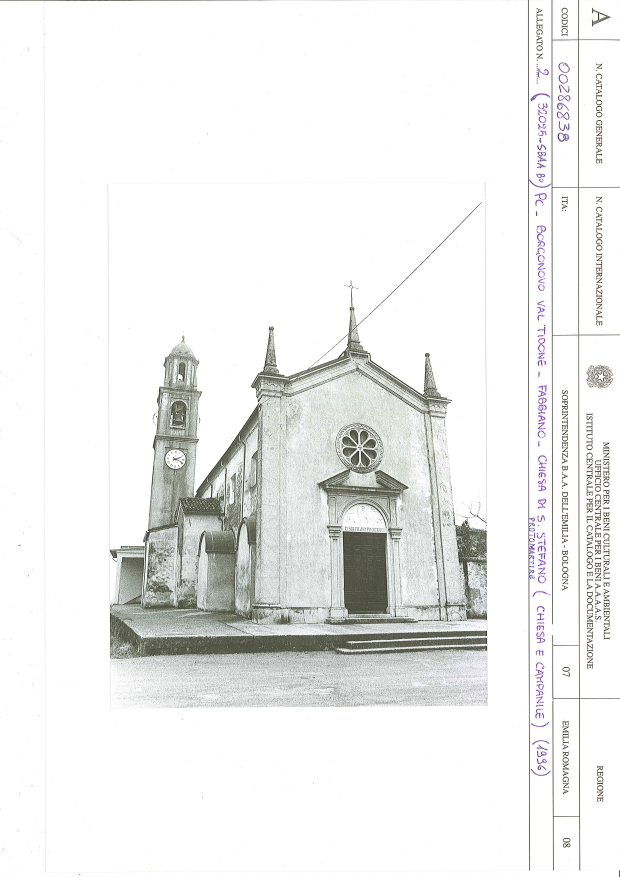 Chiesa di S. Stefano Protomartire (edilizia religiosa complessa a corpi aggregati, chiesistica) - Borgonovo Val Tidone (PC) 