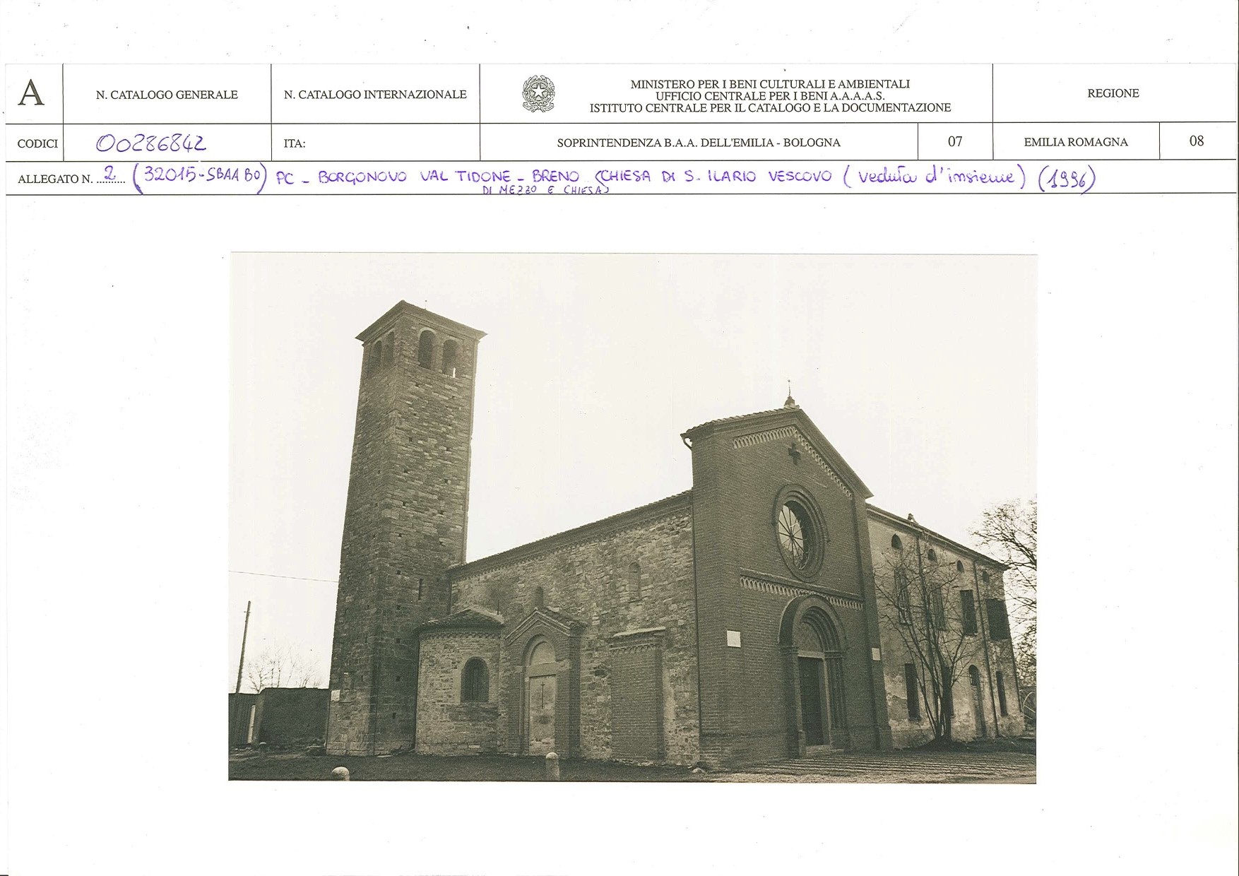 Chiesa di Sant'Ilario Vescovo (edilizia religiosa complessa a corpi aggregati, chiesistica) - Borgonovo Val Tidone (PC) 