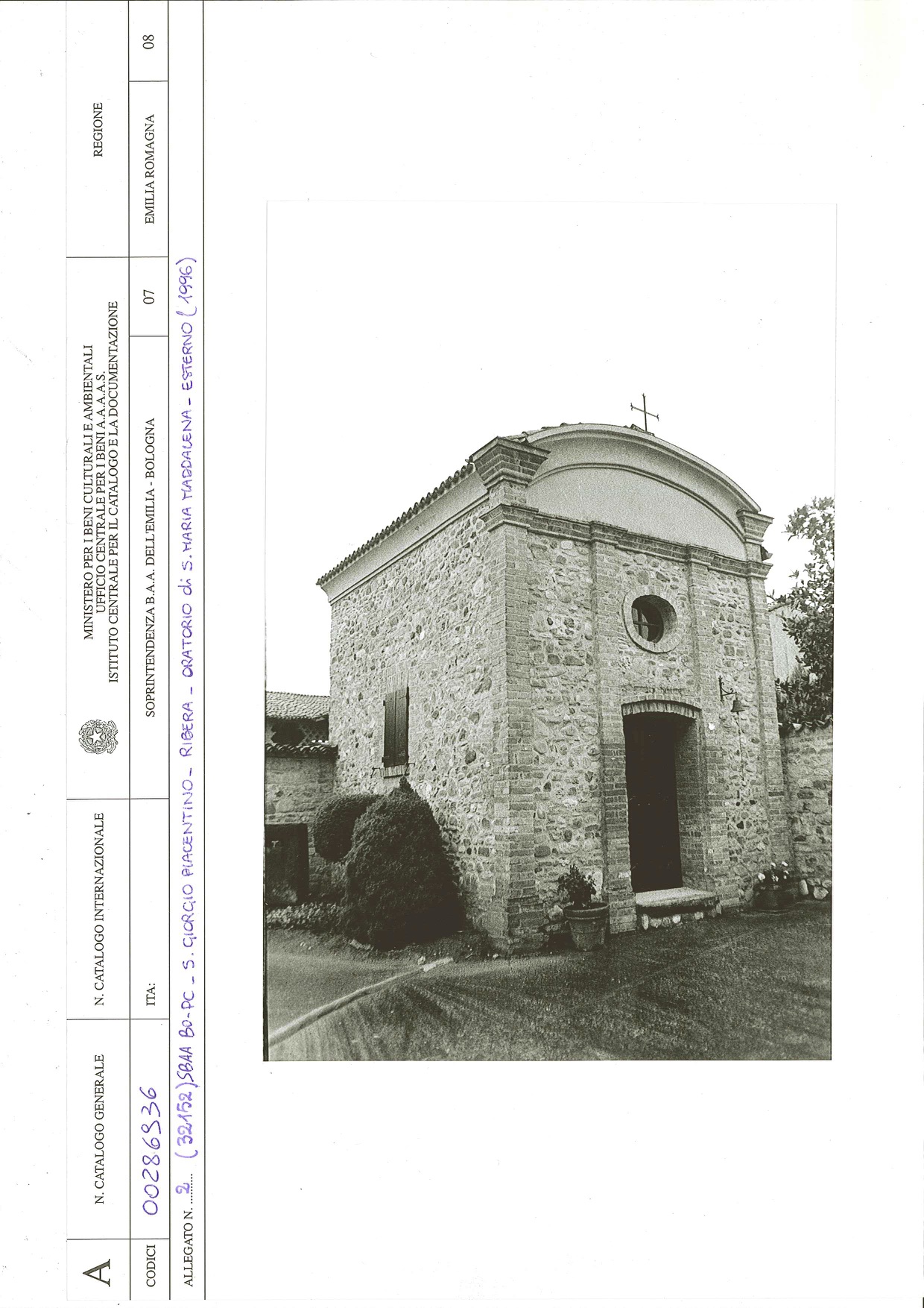 Oratorio di S. Maria Maddalena (oratorio) - San Giorgio Piacentino (PC) 