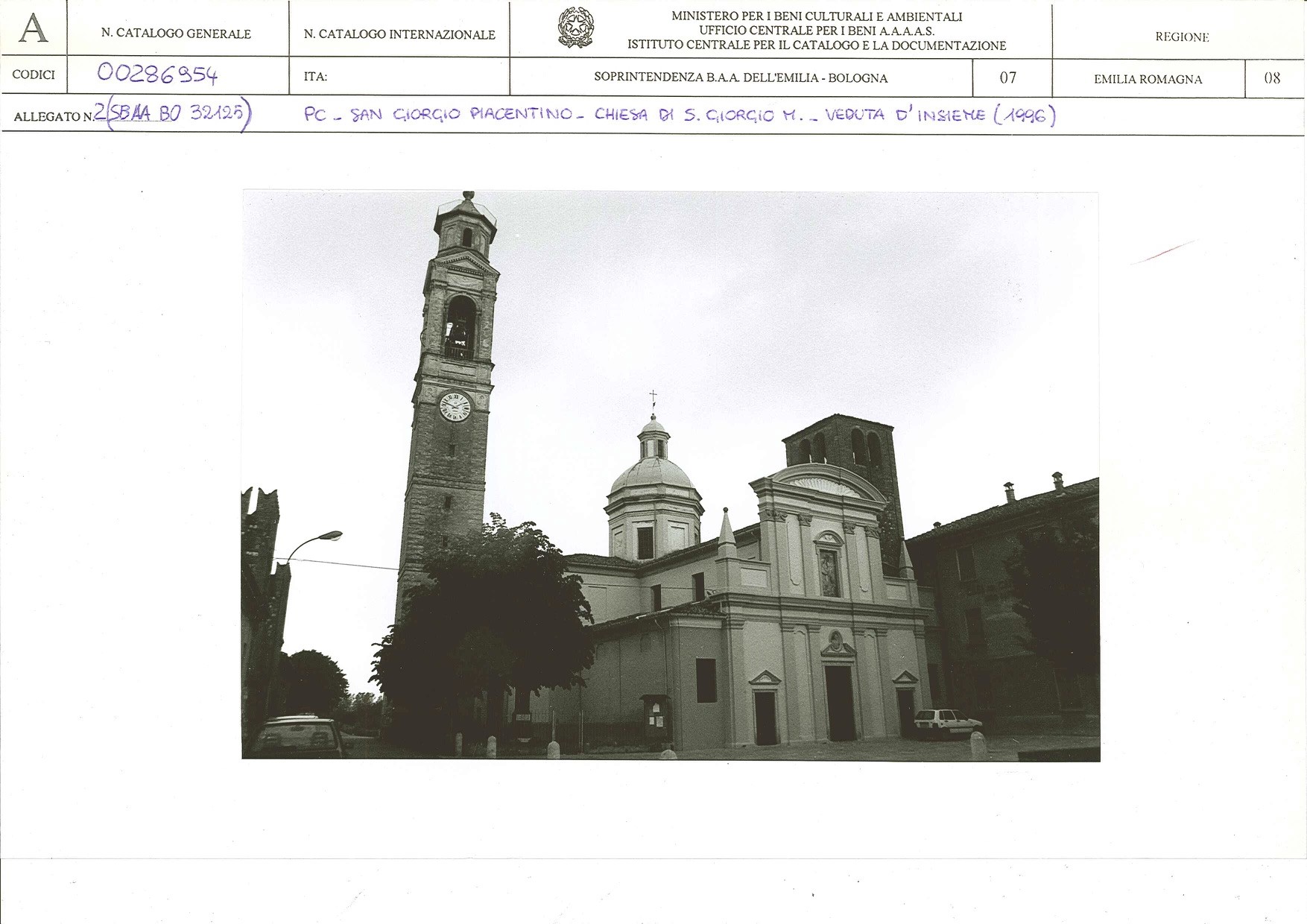 Chiesa di S. Giorgio Martire (edilizia religiosa complessa a corpi aggregati, chiesistica) - San Giorgio Piacentino (PC) 